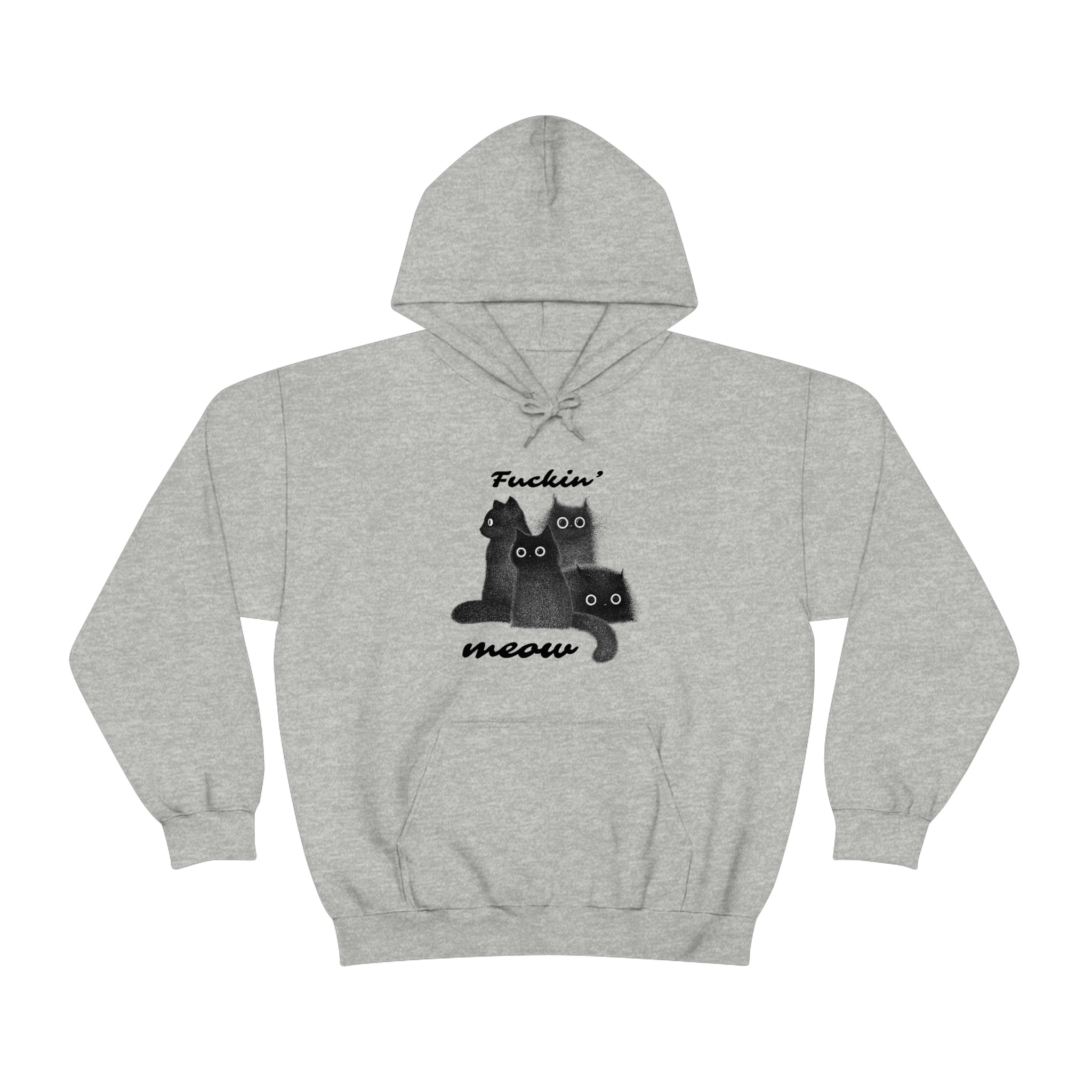 The Meow Squad - Regular Unisex Heavy Blend Hoodie Sweatshirt by Wholesome Memes™