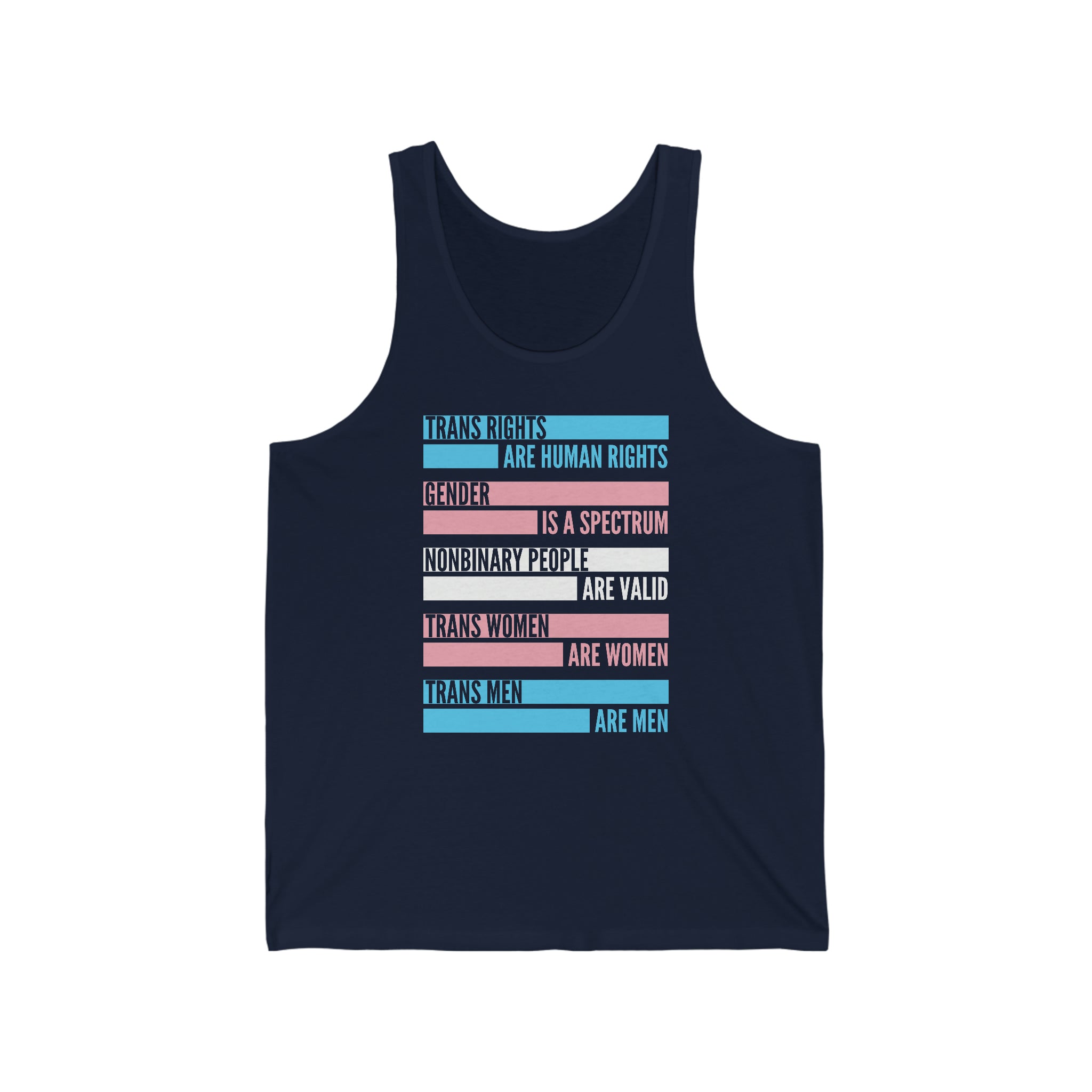 Gender Equality and Acceptance : Unisex 100% Cotton Tank Top