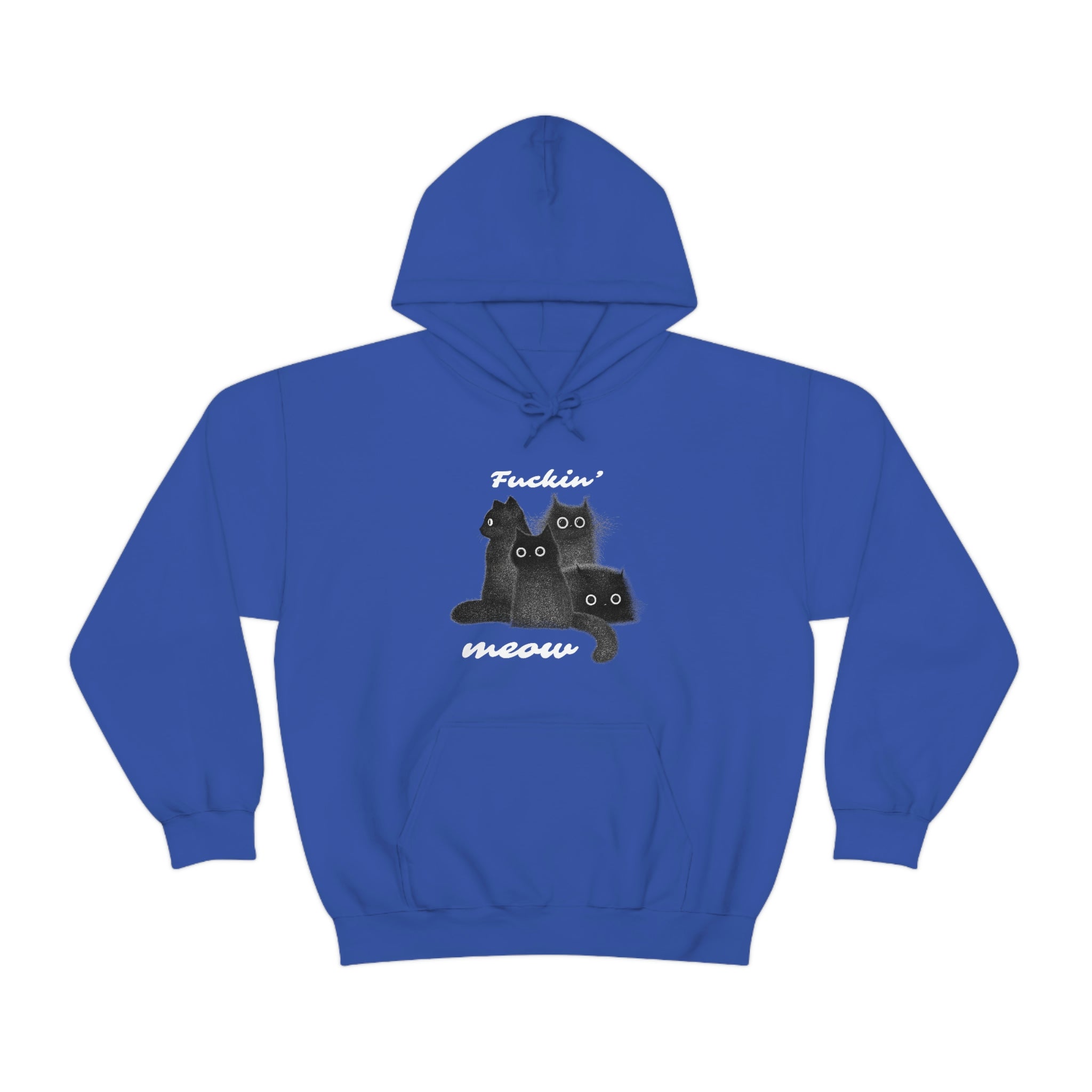 The Meow Squad - Regular Unisex Heavy Blend Hoodie Sweatshirt by Wholesome Memes™