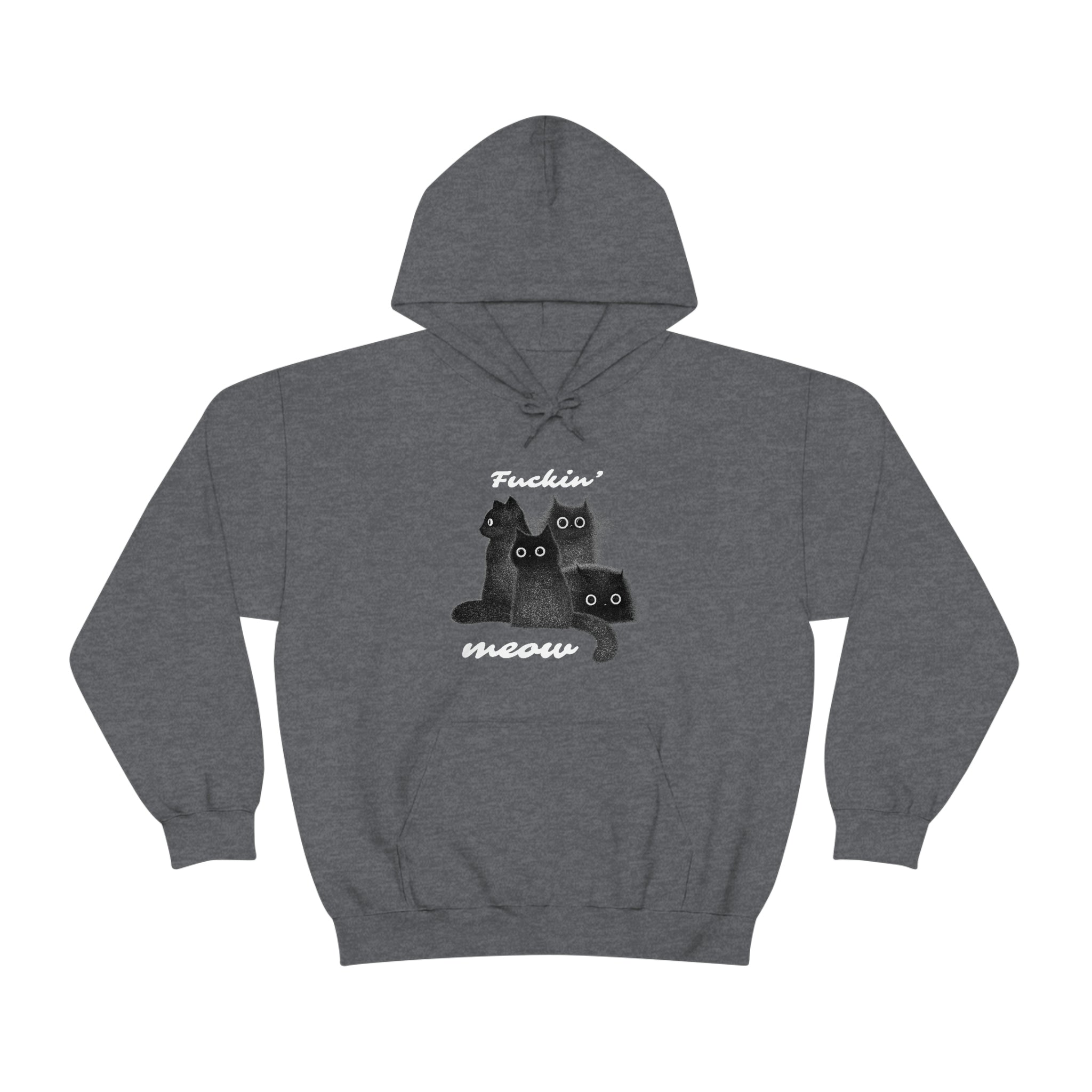 The Meow Squad - Regular Unisex Heavy Blend Hoodie Sweatshirt by Wholesome Memes™