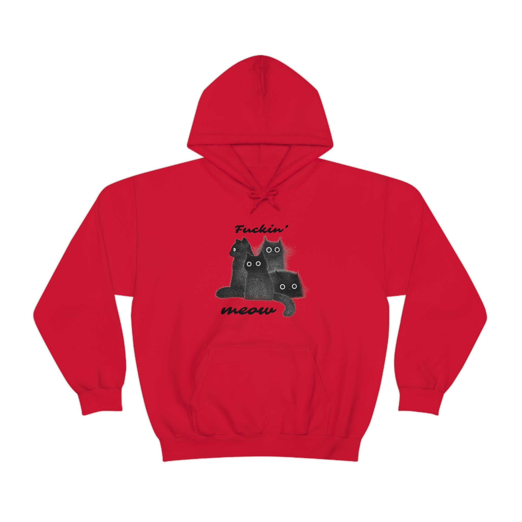 The Meow Squad - Regular Unisex Heavy Blend Hoodie Sweatshirt by Wholesome Memes™