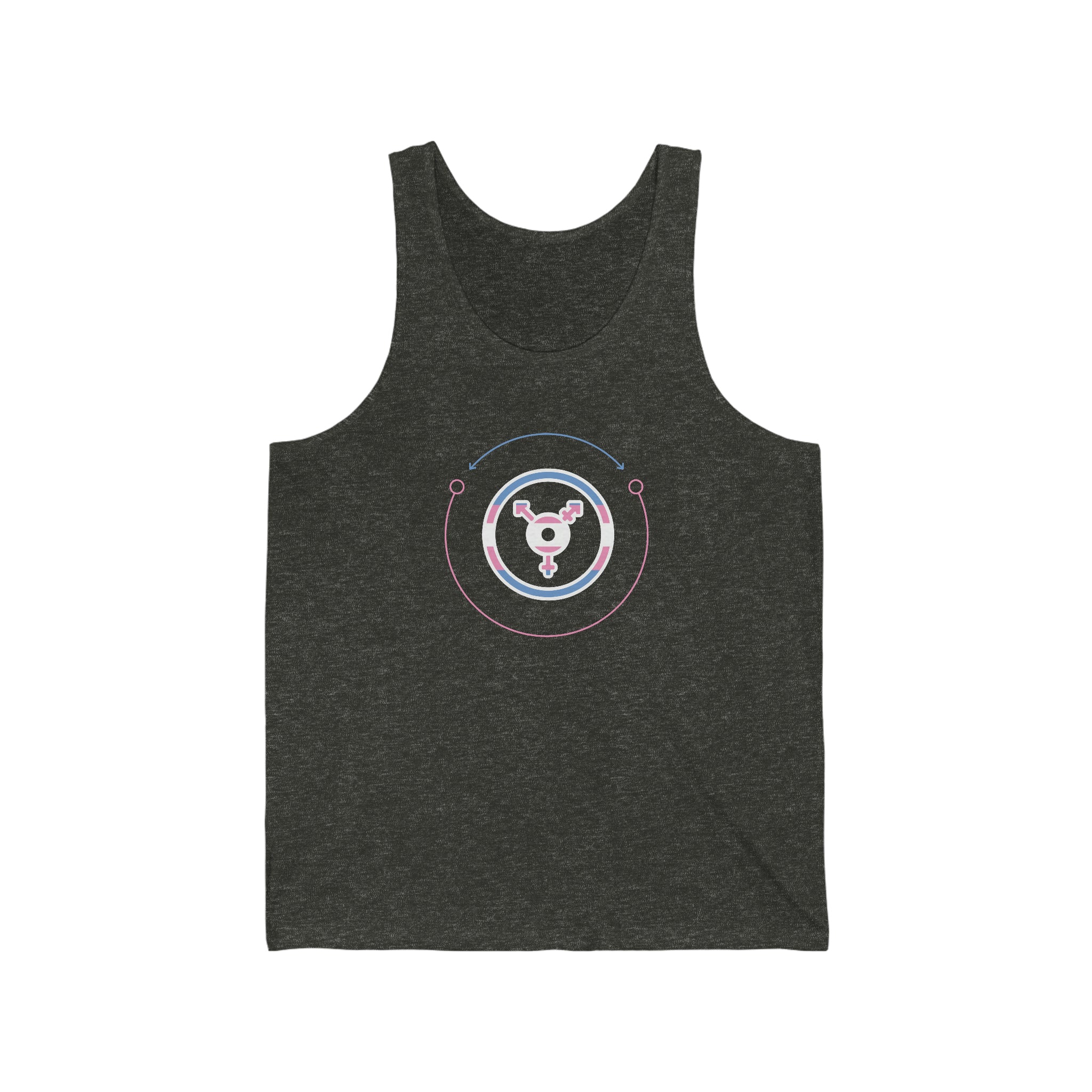 Trans Acceptance, Without Text : Unisex Premium Tank Top by Bella Canvas