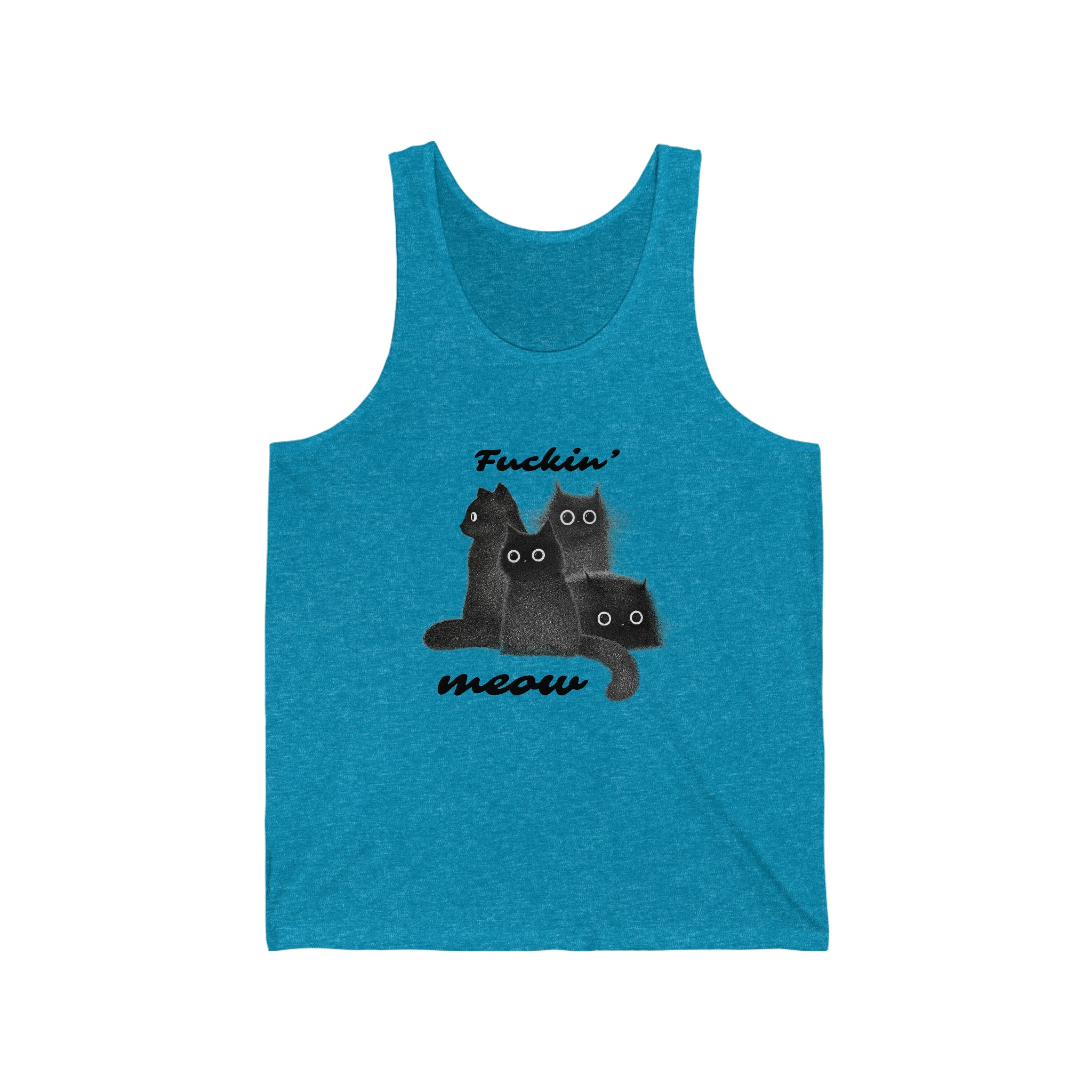 The Meow Squad - Unisex 100% Premium Tank Top by Wholesome Memes™ & Bella+Canvas