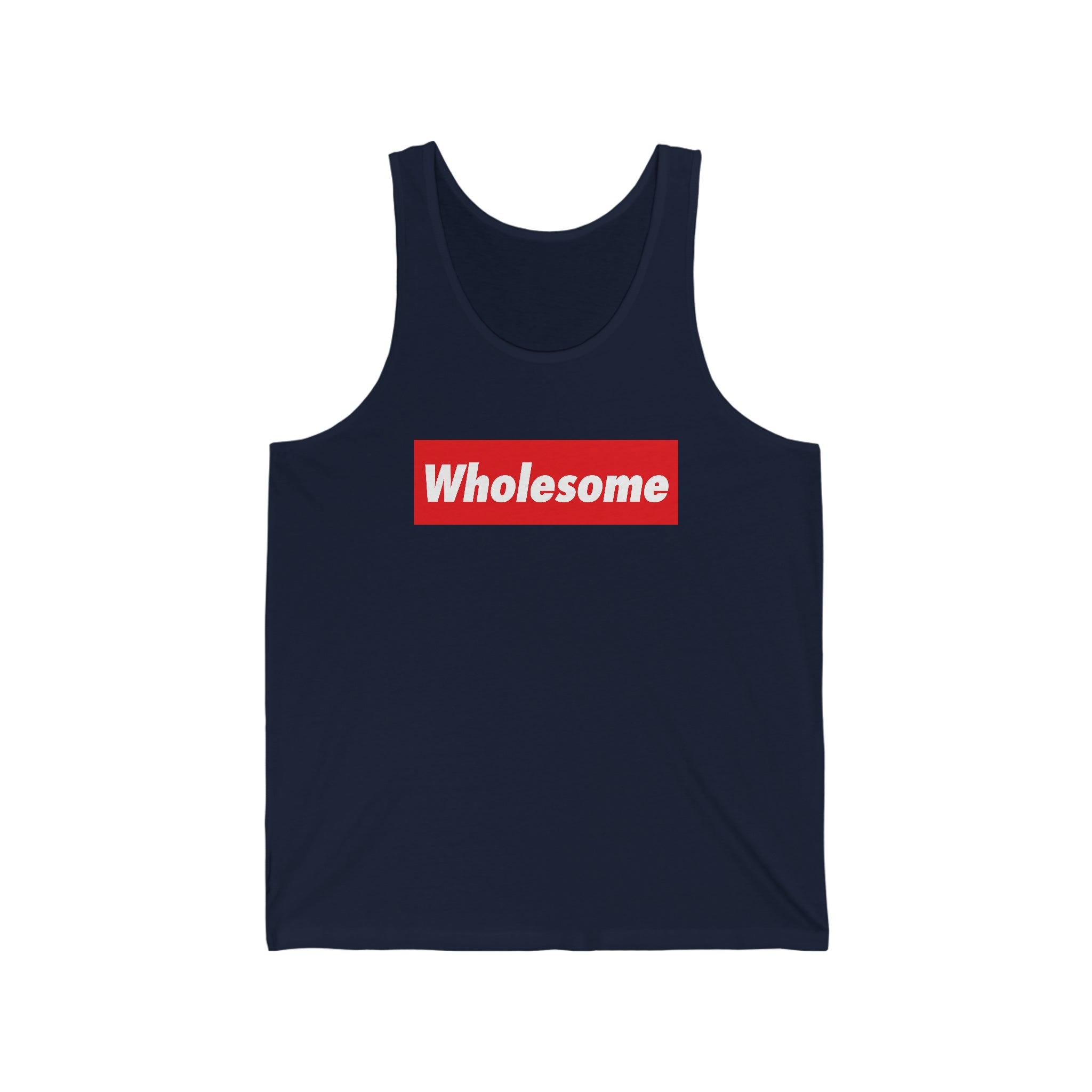 Wholesome Red Banner : Unisex 100% Cotton Tank