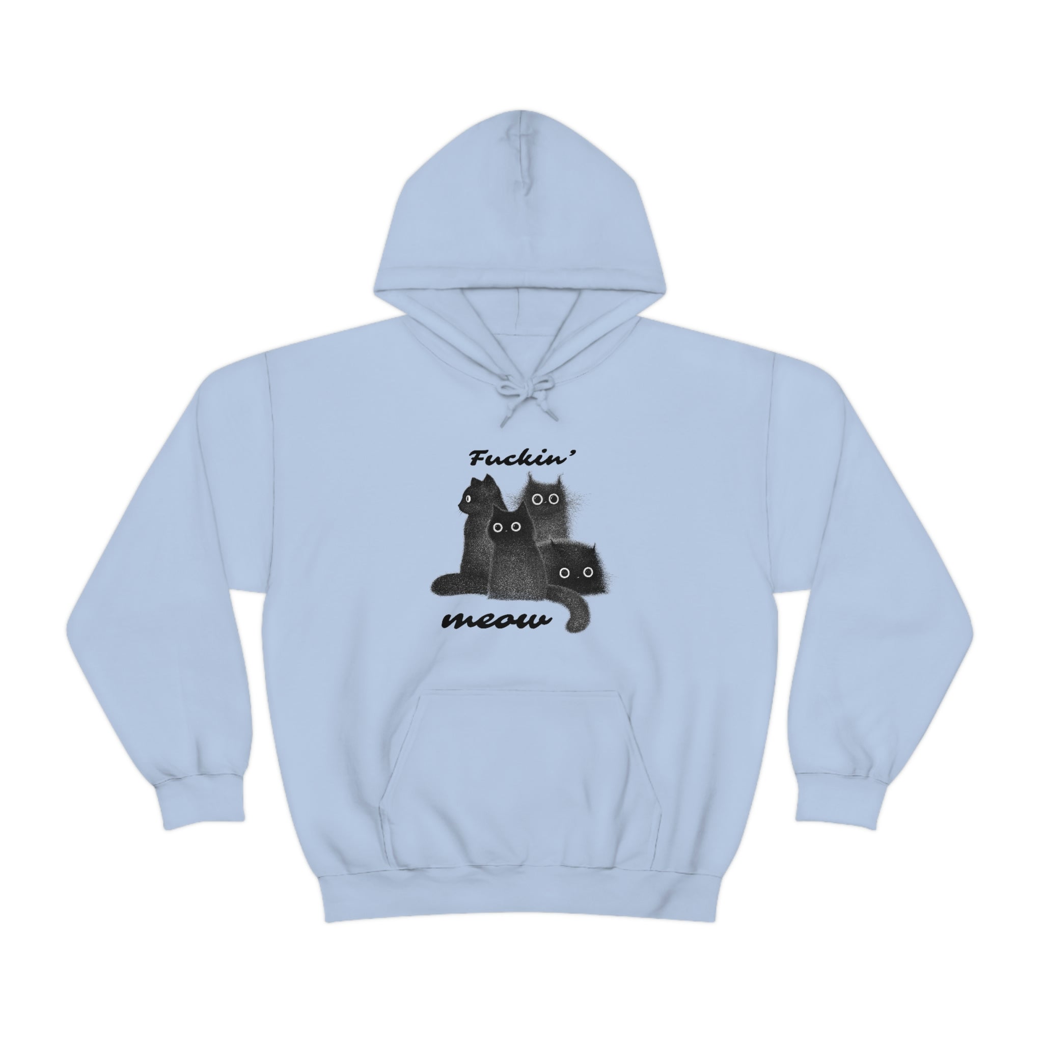 The Meow Squad - Regular Unisex Heavy Blend Hoodie Sweatshirt by Wholesome Memes™