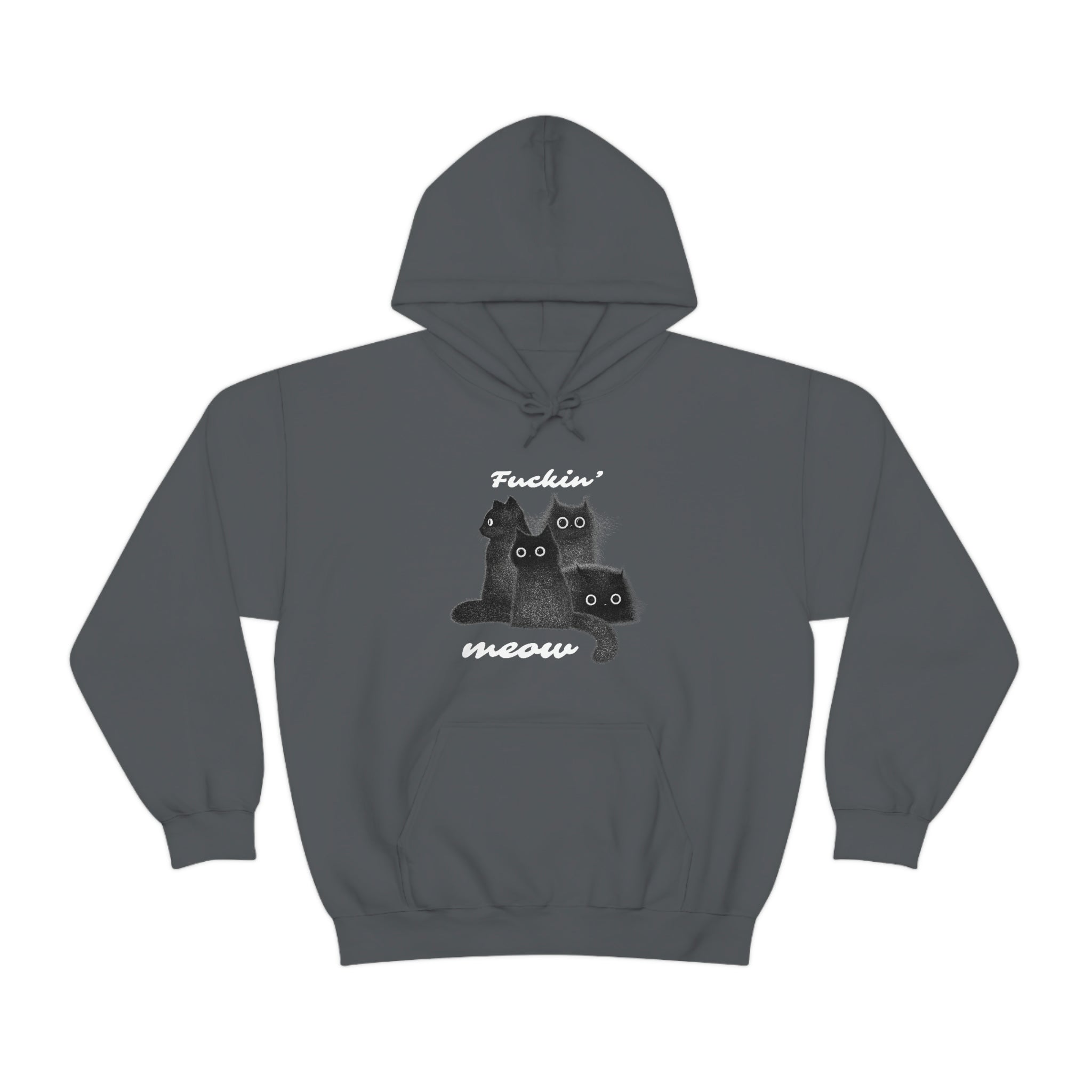 The Meow Squad - Regular Unisex Heavy Blend Hoodie Sweatshirt by Wholesome Memes™