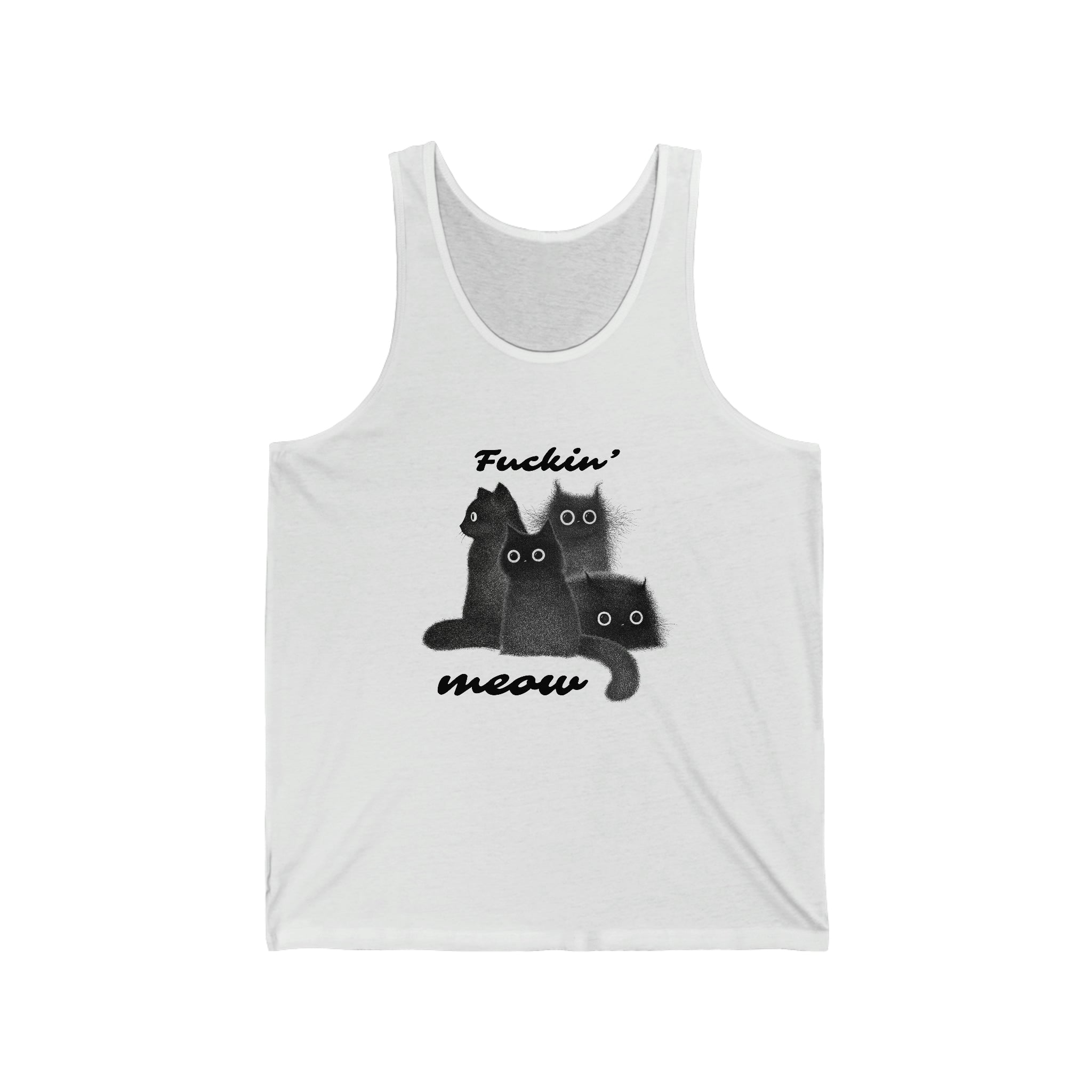 The Meow Squad - Unisex 100% Premium Tank Top by Wholesome Memes™ & Bella+Canvas