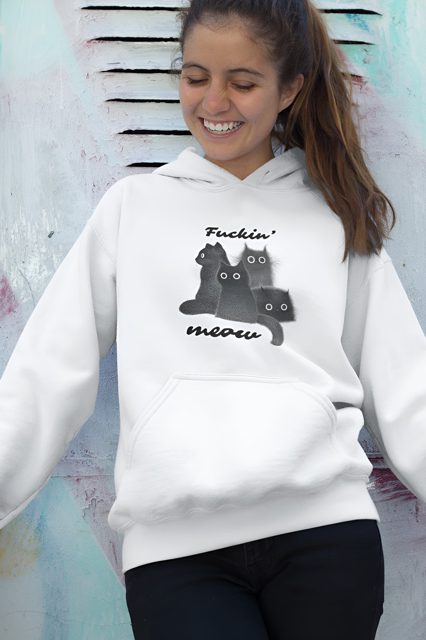 The Meow Squad - Regular Unisex Heavy Blend Hoodie Sweatshirt by Wholesome Memes™