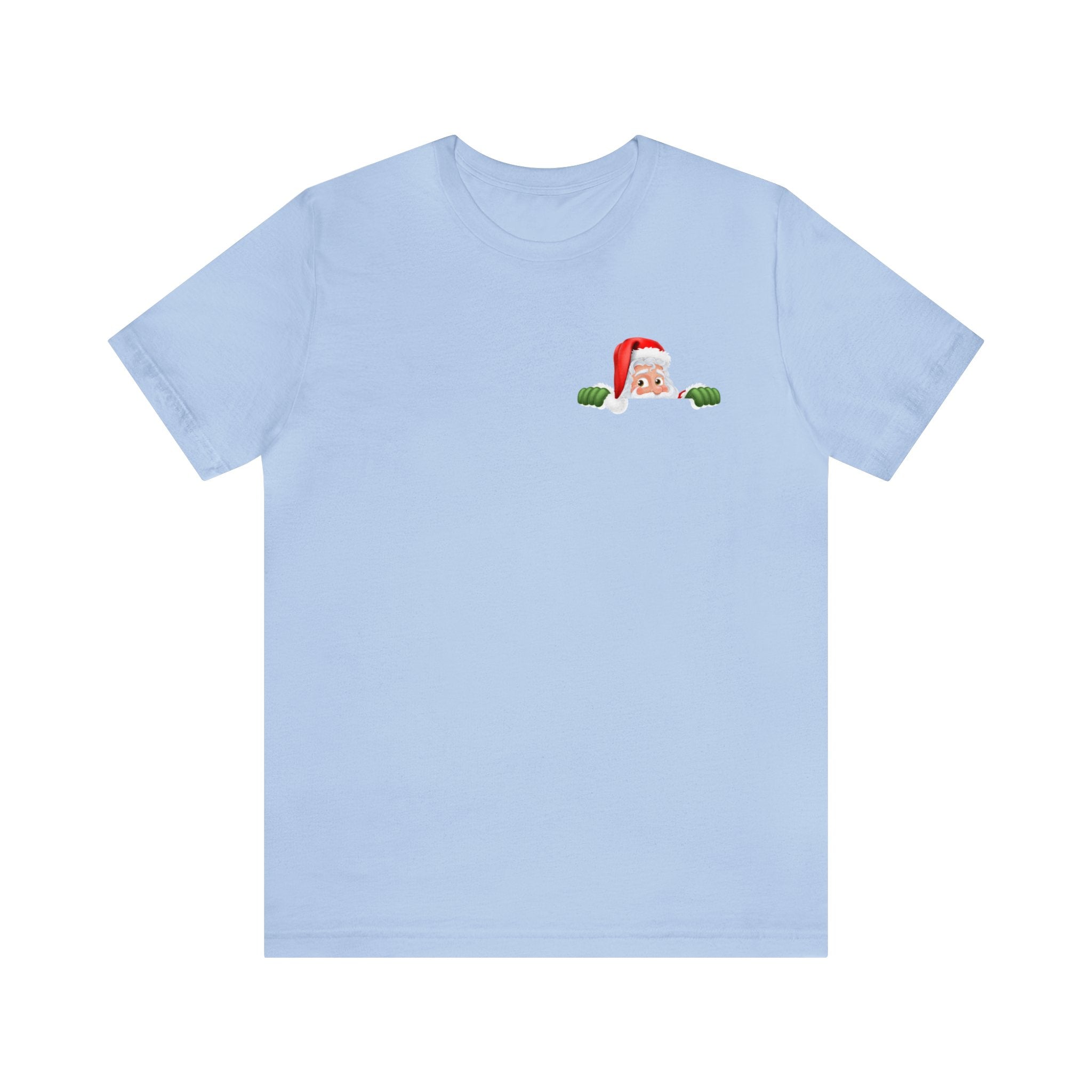 Pocket Santa : Unisex 100% Comfy Cotton, T-Shirt by Bella+Canvas