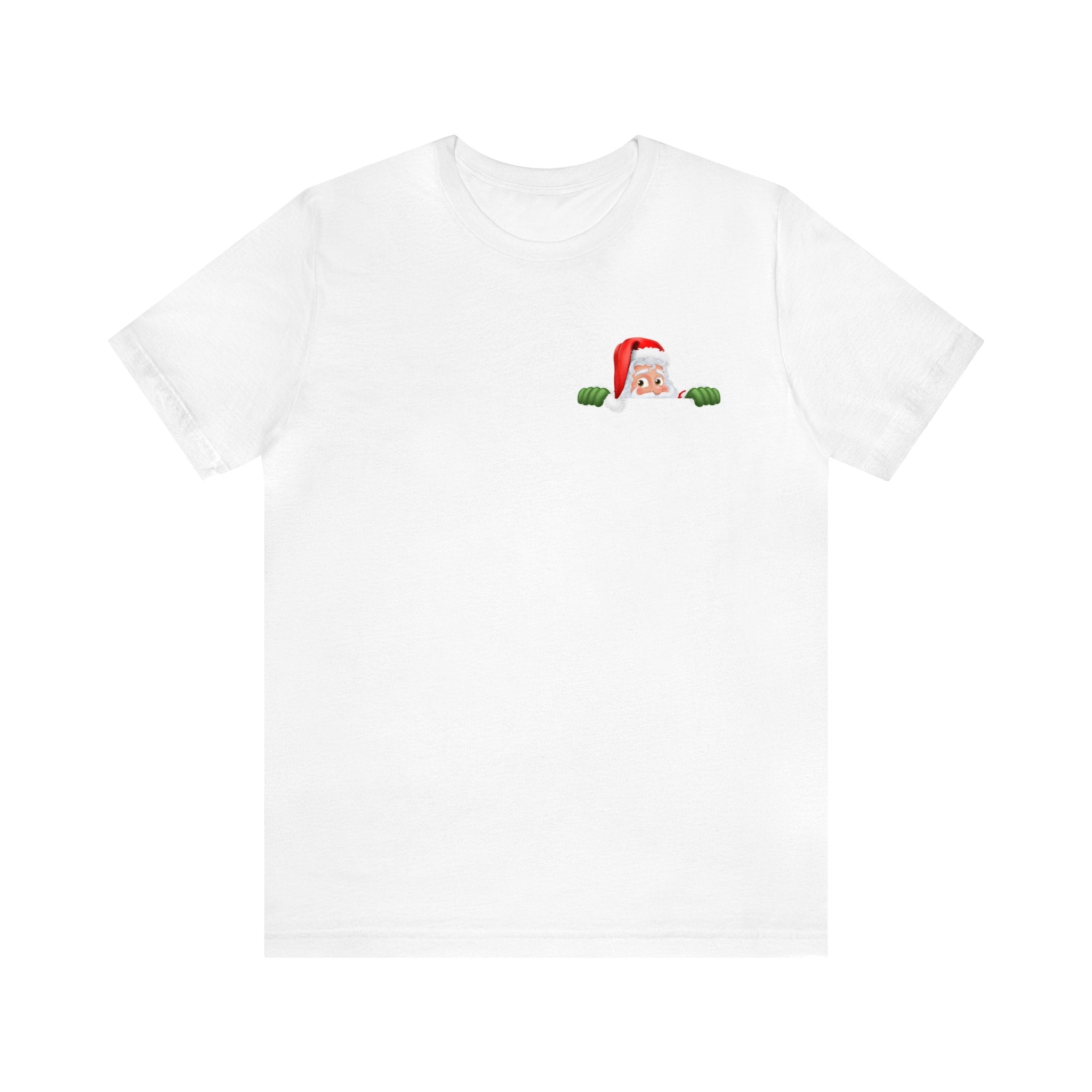 Pocket Santa : Unisex 100% Comfy Cotton, T-Shirt by Bella+Canvas