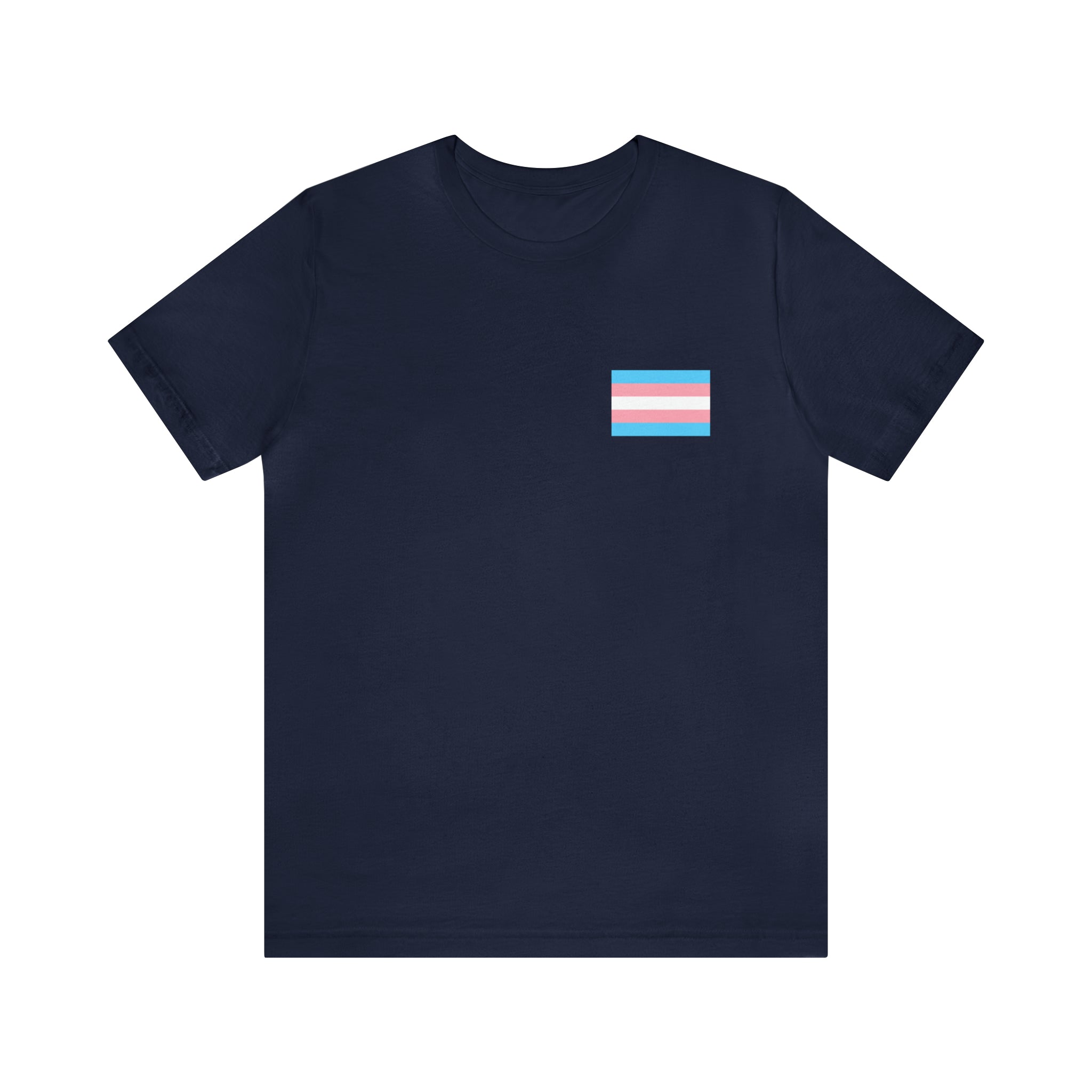 Trans Pride Flag : Unisex 100% Comfy Cotton T-Shirt by Bella+Canvas