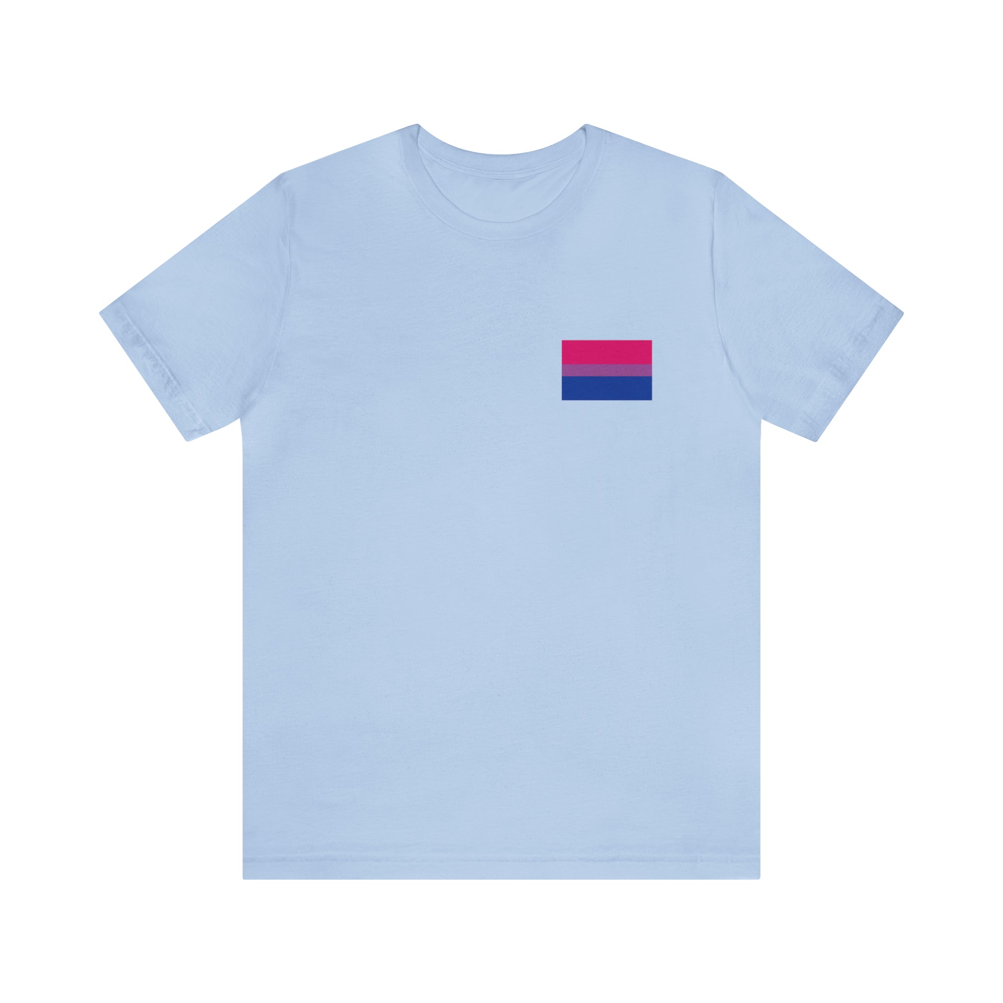 Bisexual Pride Flag : Unisex 100% Comfy Cotton T-Shirt by Bella+Canvas