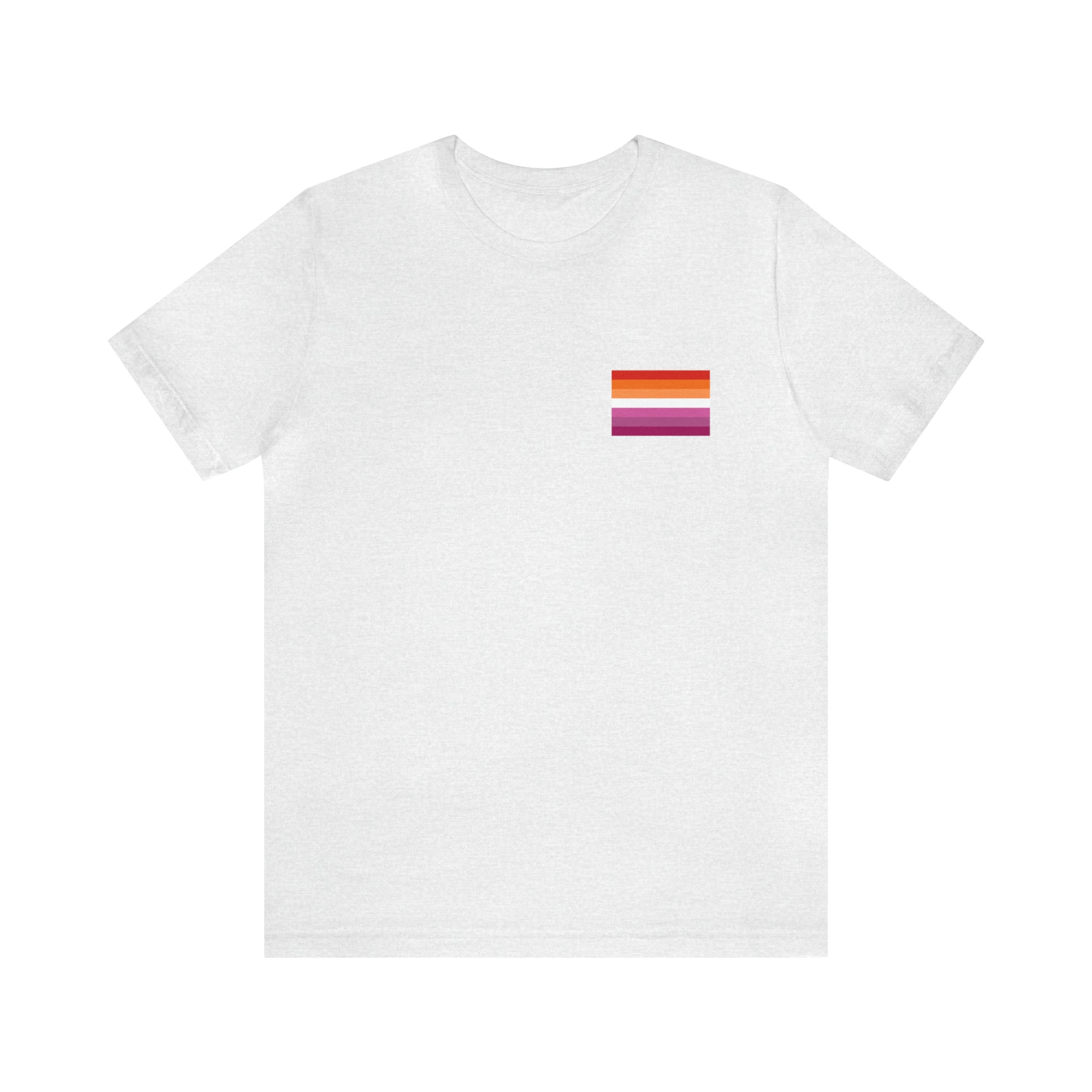 Lesbian Pride Flag : Unisex 100% Comfy Cotton T-Shirt by Bella+Canvas