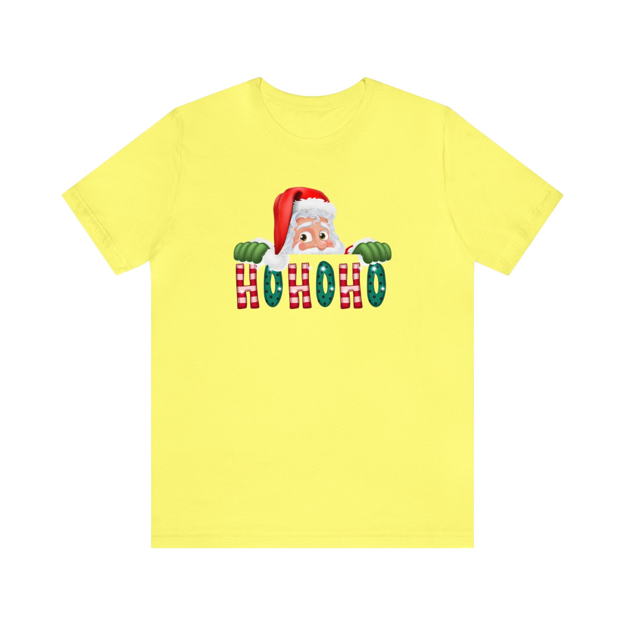Peaking Santa : Unisex 100% Comfy Cotton, T-Shirt by Bella+Canvas