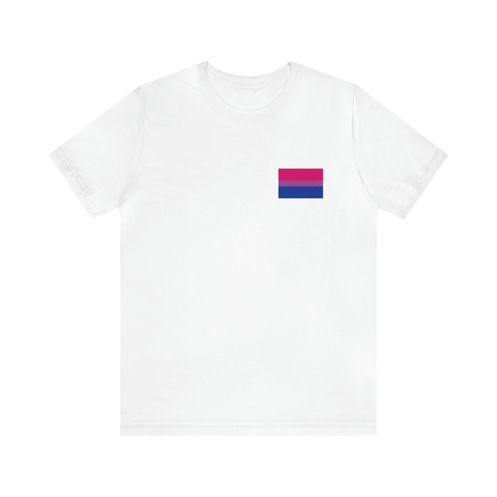 Bisexual Pride Flag : Unisex 100% Comfy Cotton T-Shirt by Bella+Canvas