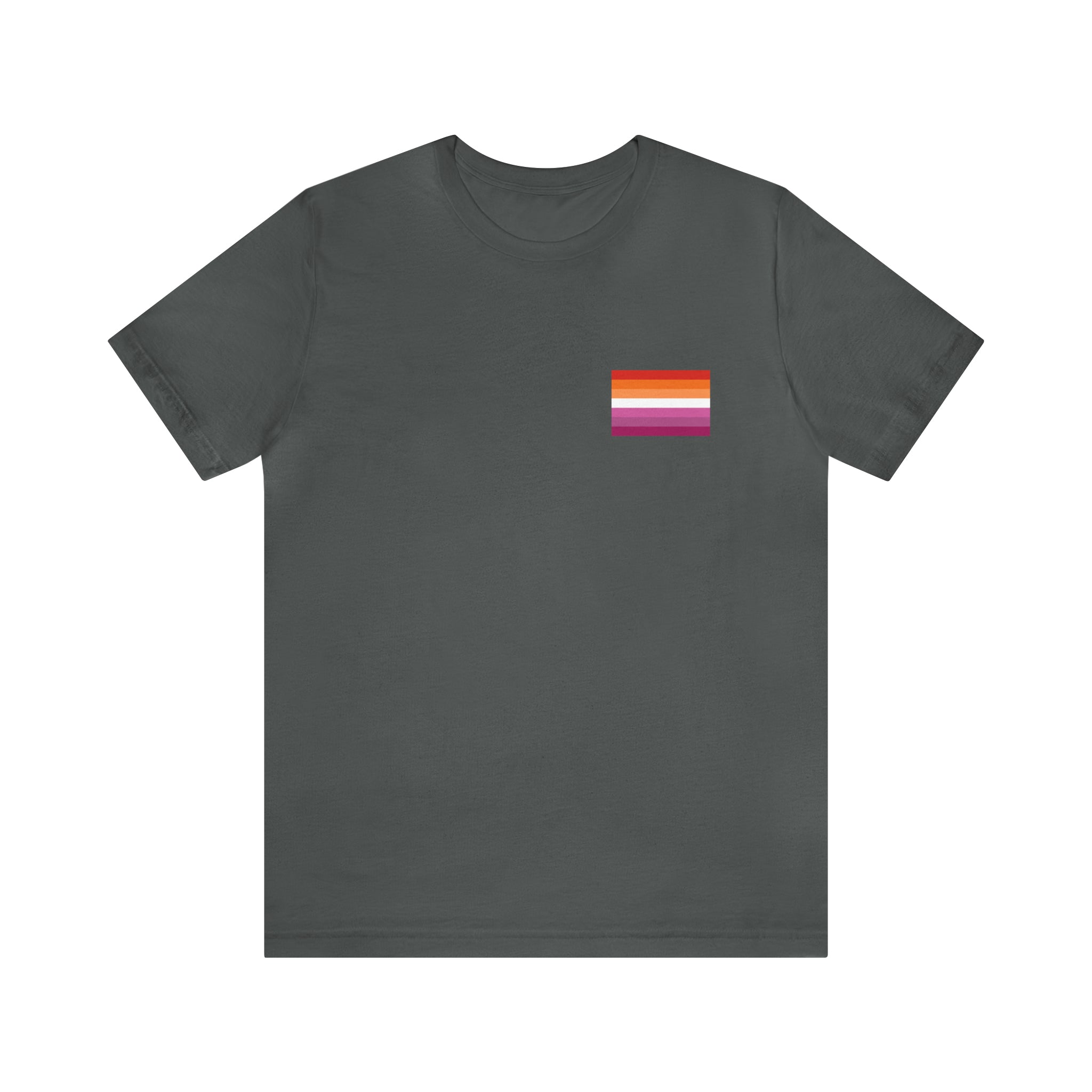 Lesbian Pride Flag : Unisex 100% Comfy Cotton T-Shirt by Bella+Canvas