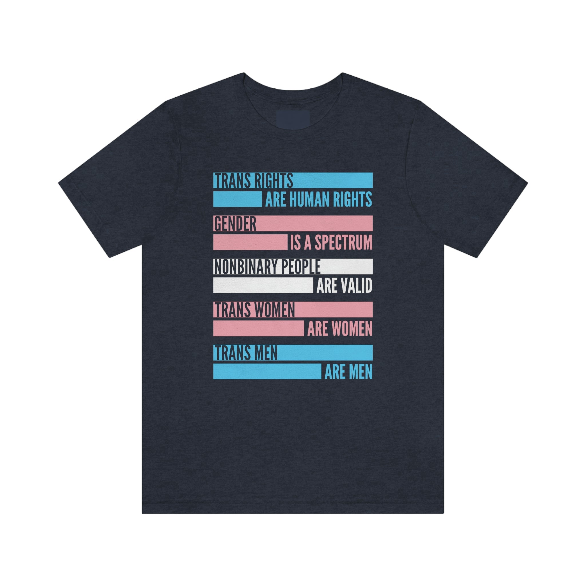 Gender Equality and Acceptance : Unisex 100% Comfy Cotton, T-Shirt by Bella+Canvas