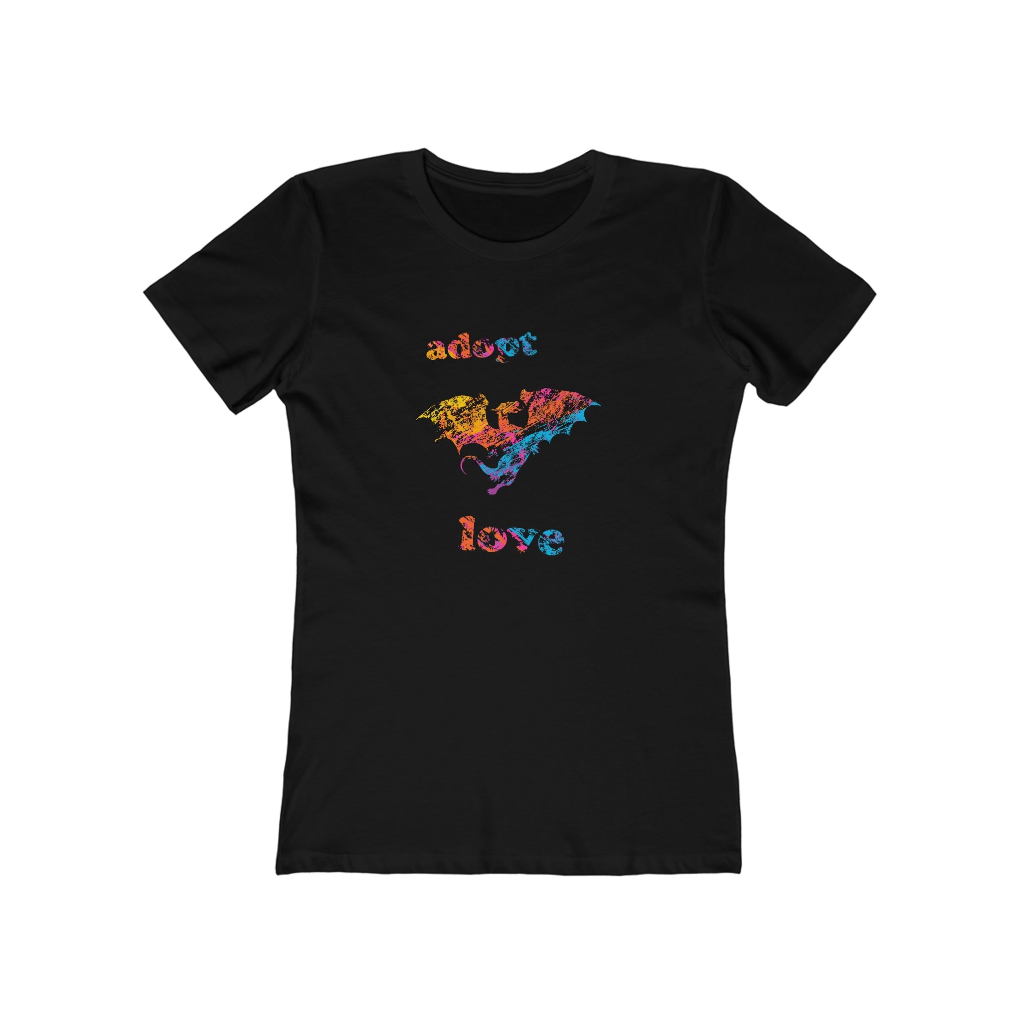 Adopt Love Dragon, Colour : Women's 100% Cotton T-Shirt - ADOPT DON'T SHOP! Adopt a dragon to it's new forever home today