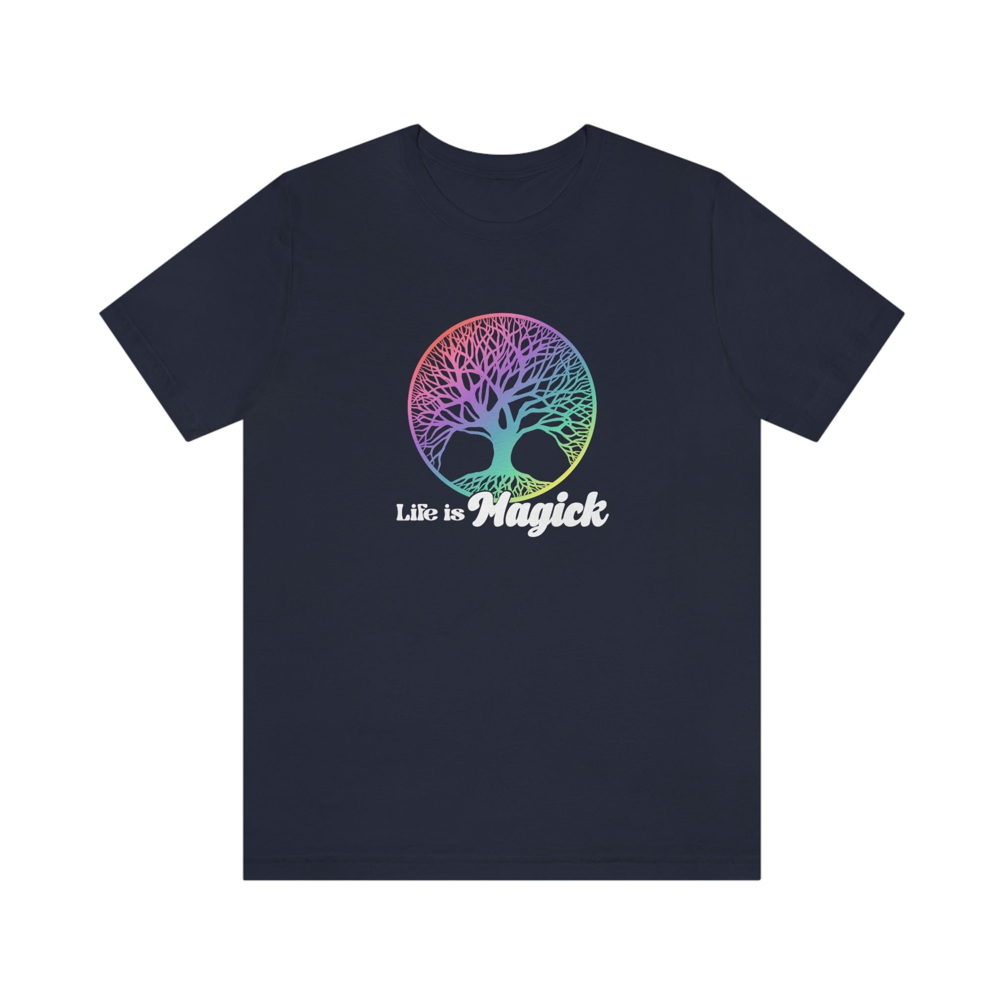 Life is Magick - Tree of Life : 100% Cotton Unisex T-Shirt by Bella+Canvas