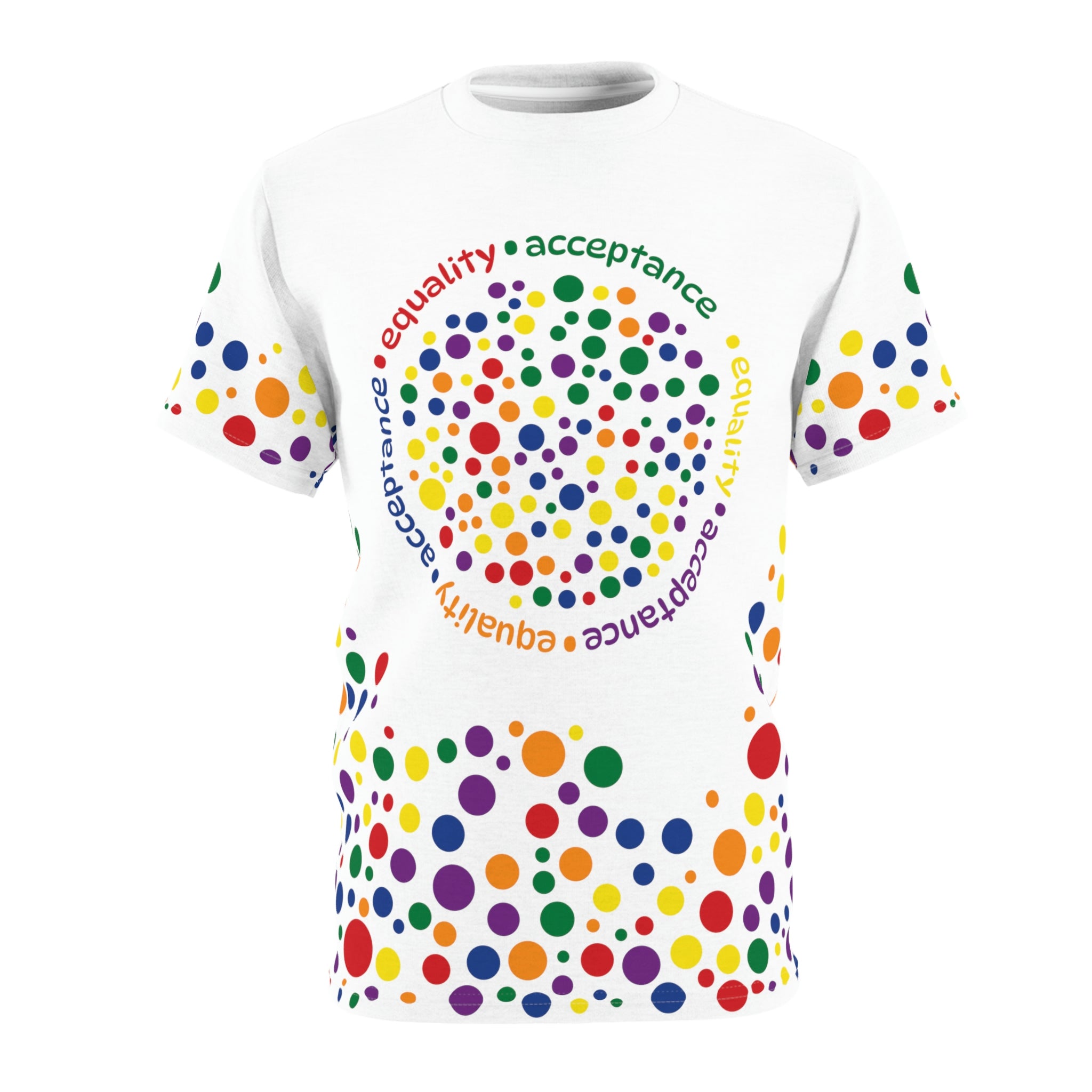 Designer Pride shirt, Special Edition - This gorgeous Unisex high quality allover print is our favoutire design!