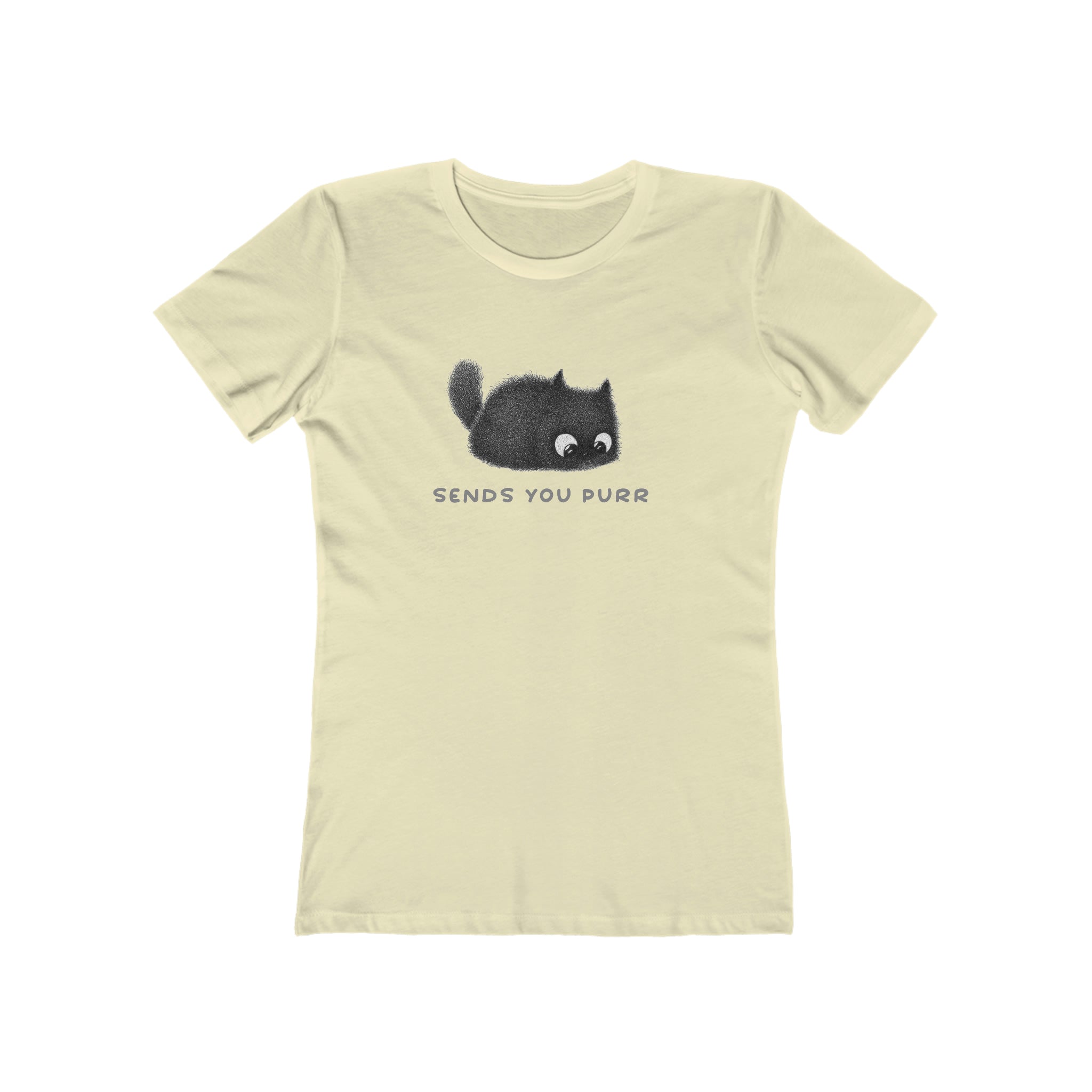 Sends You Purr : Women's 100% Cotton T-Shirt by Wholesomememes & Purr In Ink