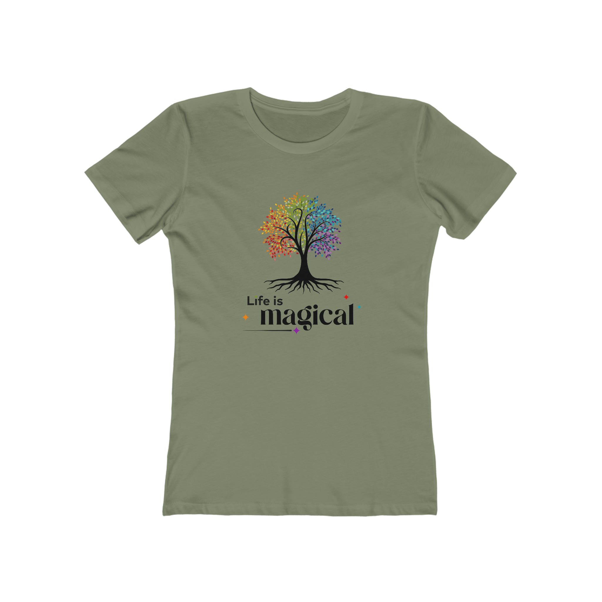 Life is Magical - The Tree : Women's 100% Cotton T-Shirt