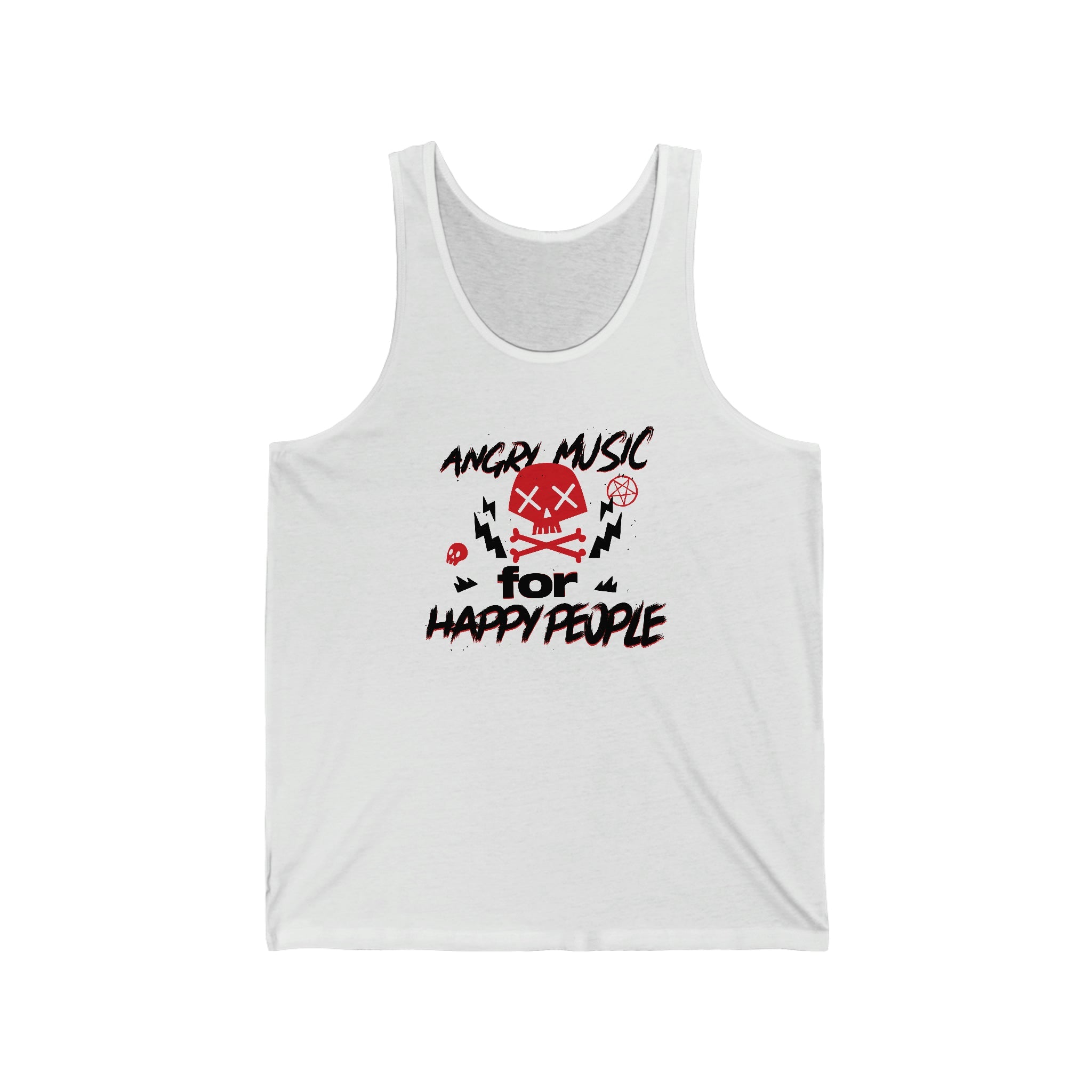 Angry Music for Happy People : Unisex 100% Cotton Tank