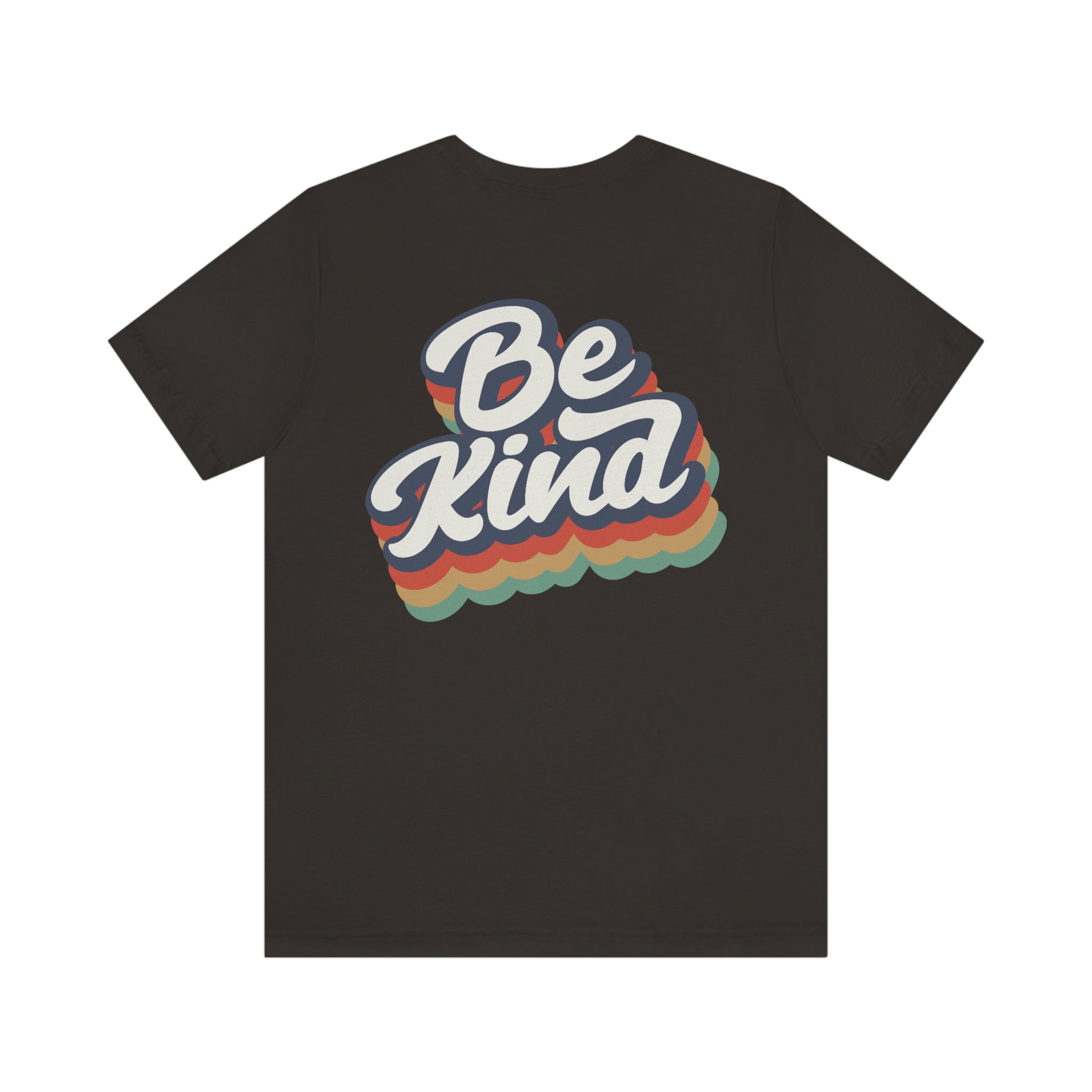 Be Kind (Print on back), Unisex 100% Premium Comfy Cotton, T-Shirt by Bella+Canvas