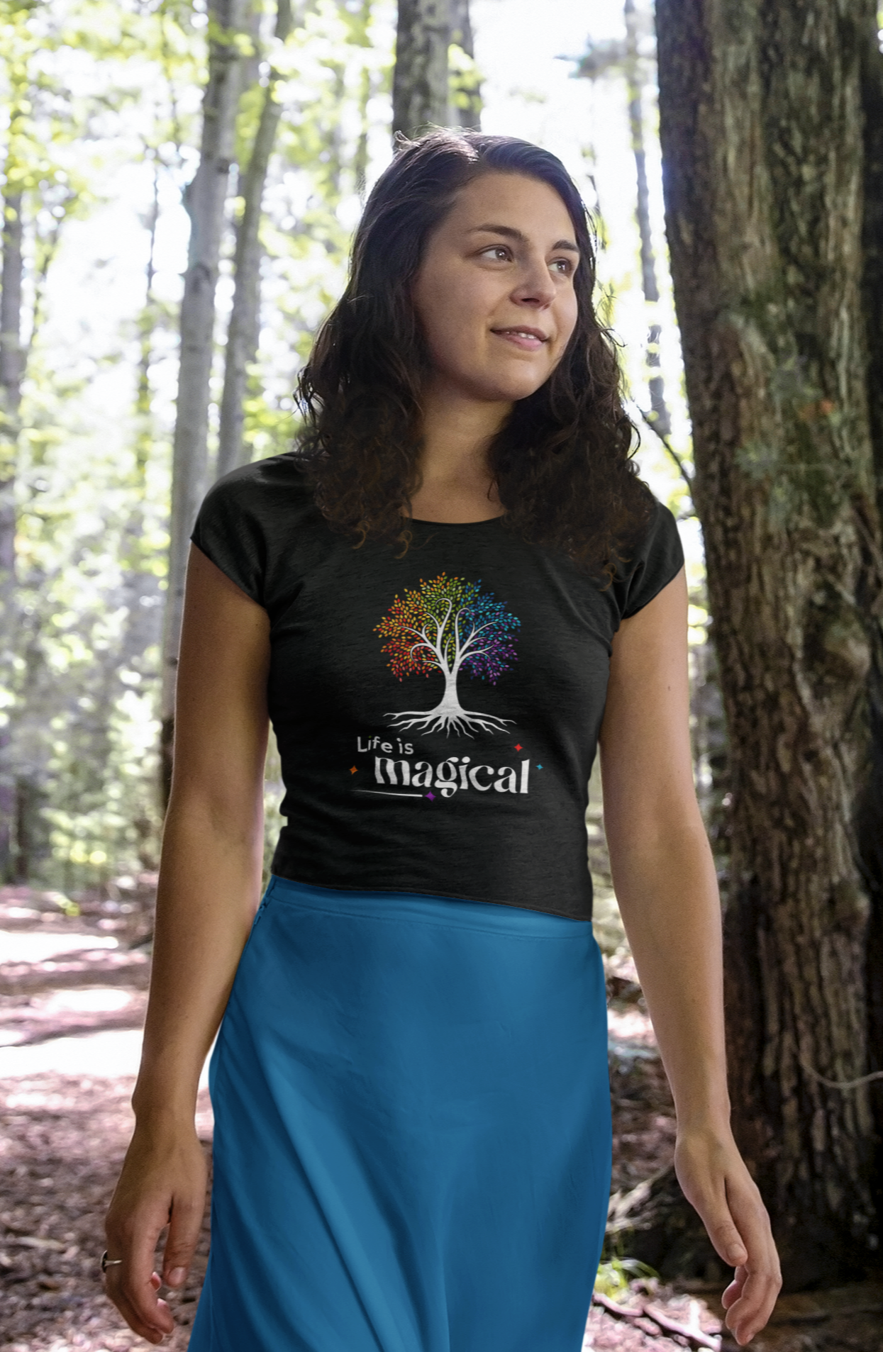 Life is Magical - The Tree of Life : Unisex 100% Premium Cotton T-Shirt by Bella+Canvas