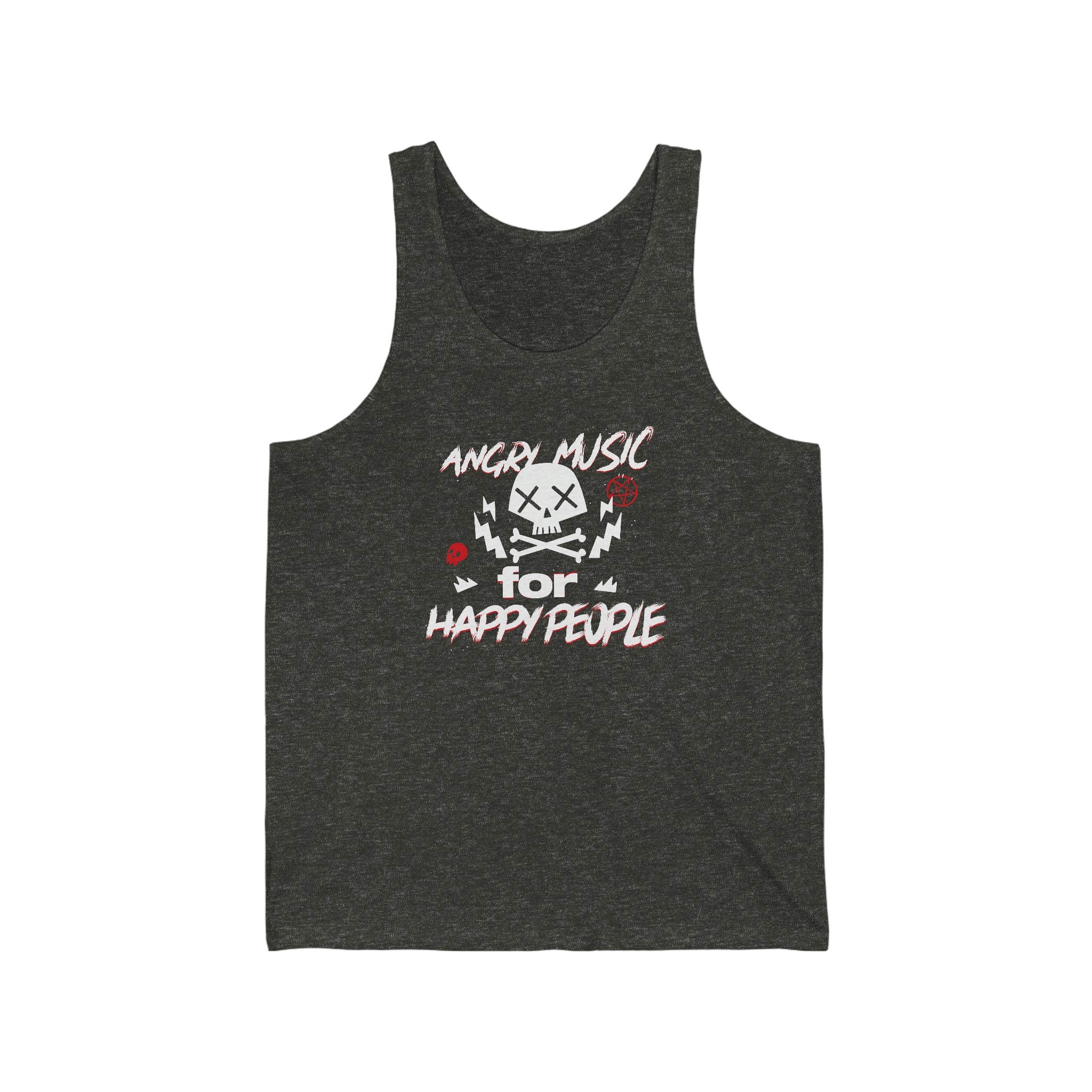 Angry Music for Happy People : Unisex 100% Cotton Tank
