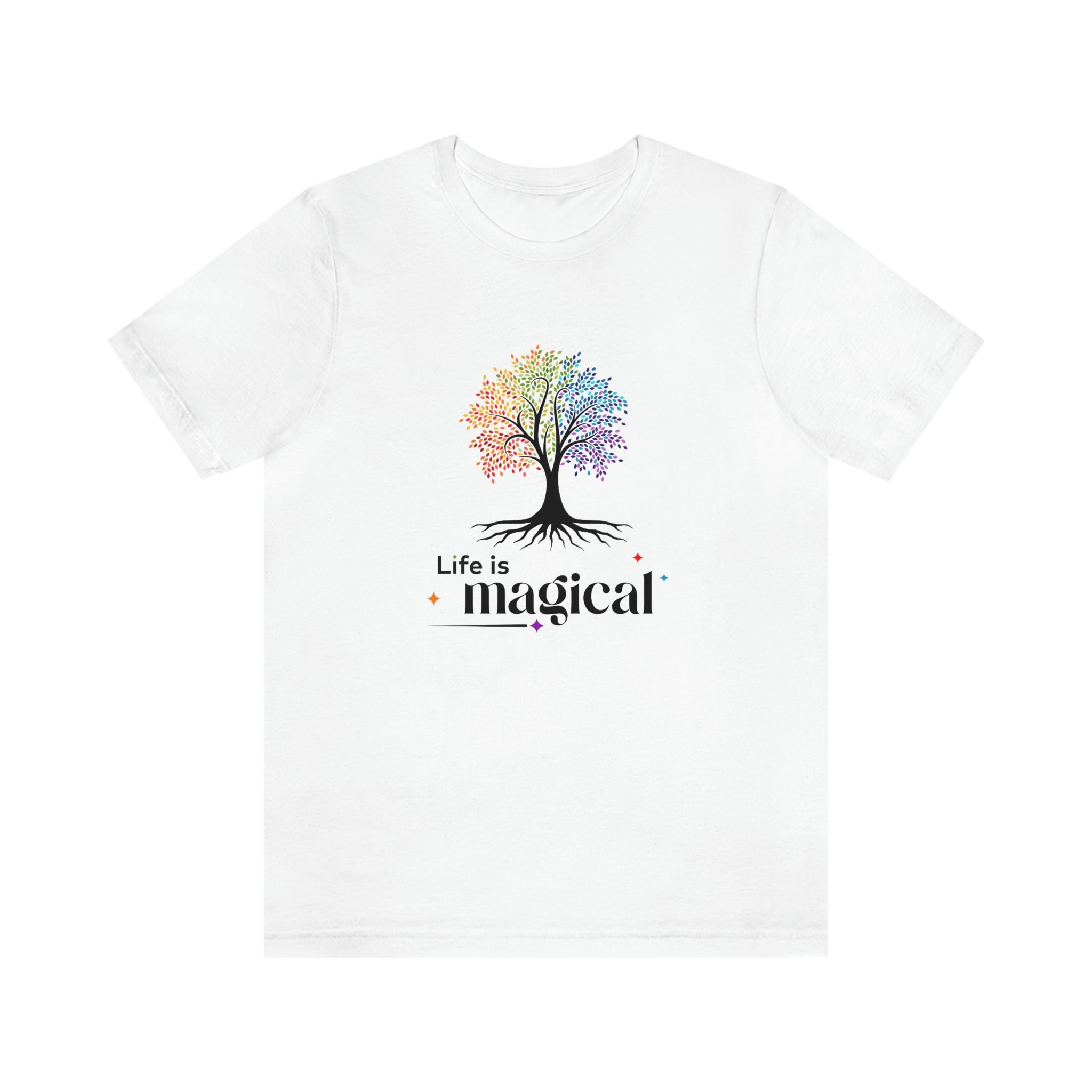 Life is Magical - The Tree of Life : Unisex 100% Premium Cotton T-Shirt by Bella+Canvas