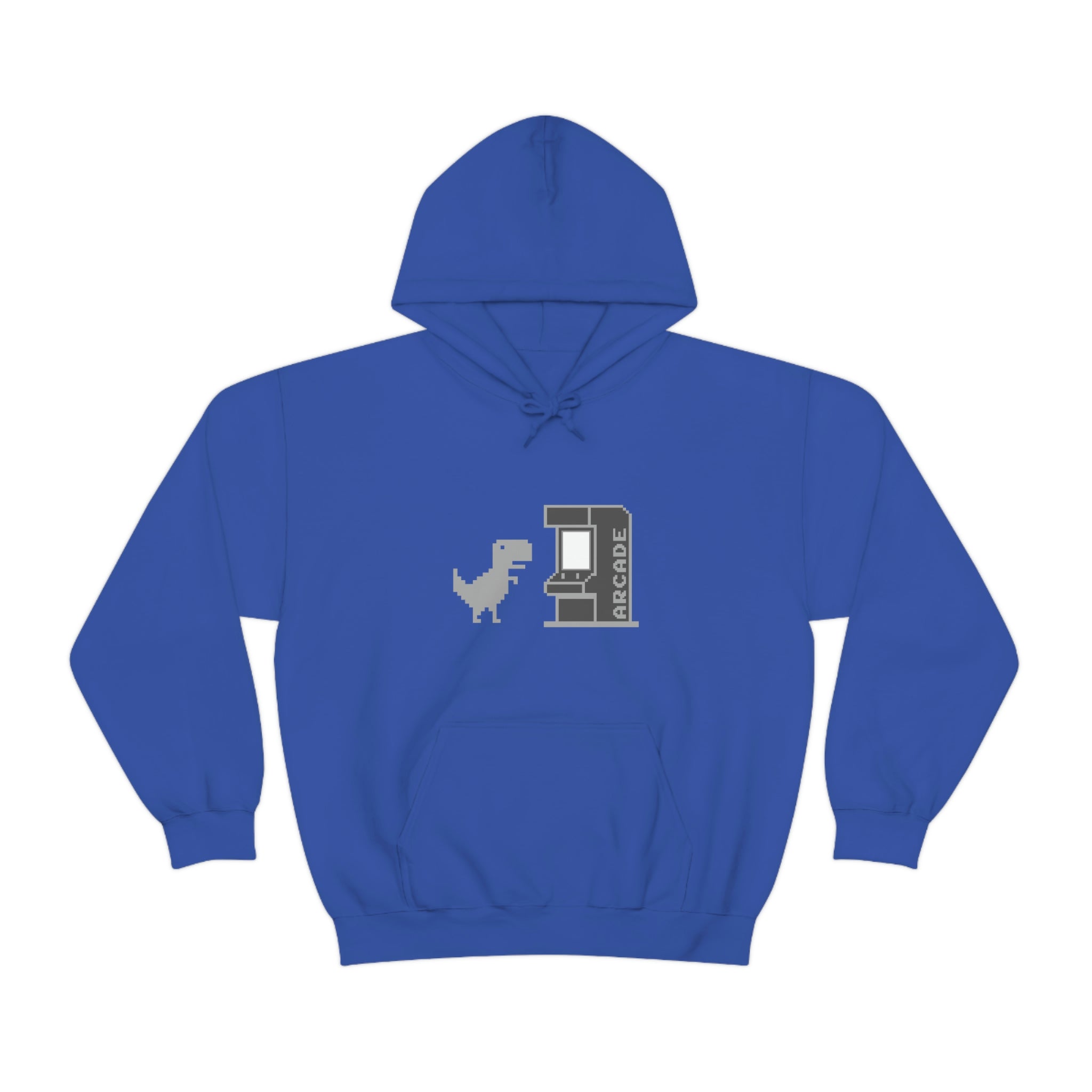Larry the Dino at the Arcade : Regular Unisex Heavy Blend Hoodie