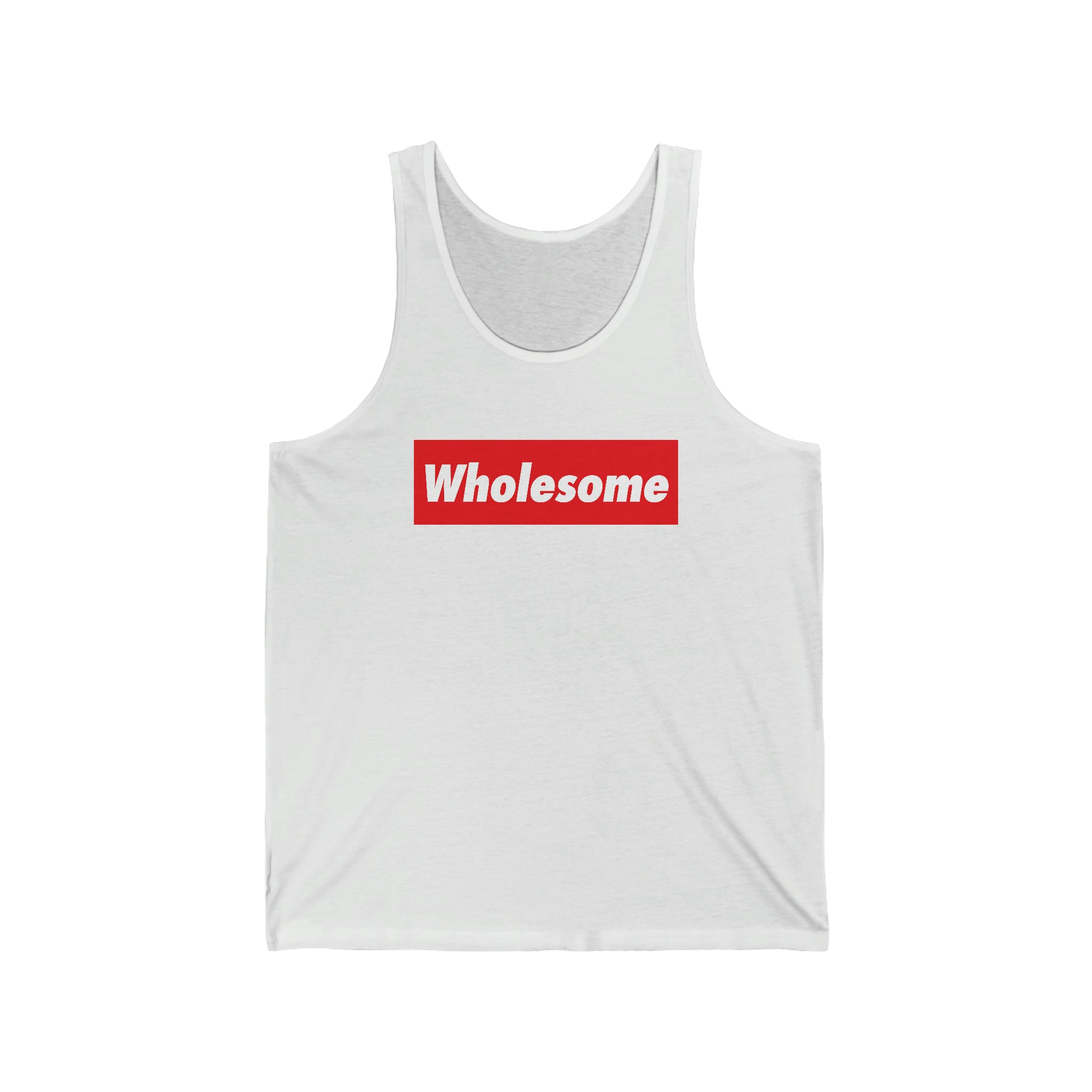 Wholesome Red Banner : Unisex 100% Cotton Tank