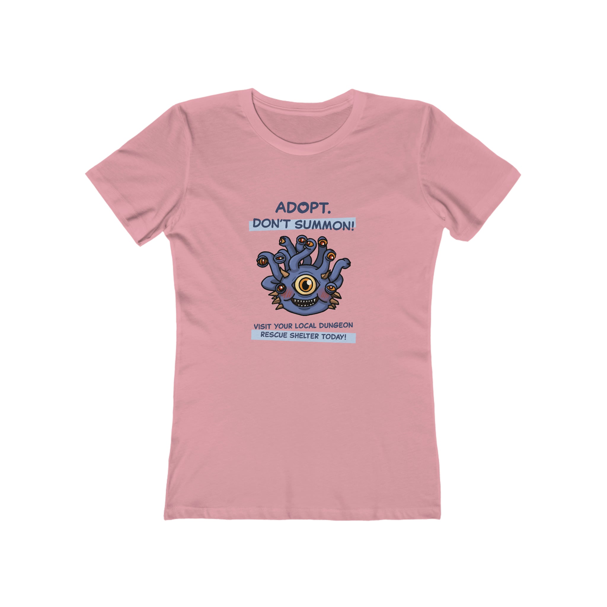 Adopt Don't Summon - Eyestalk Monster : Women's 100% Cotton T-Shirt