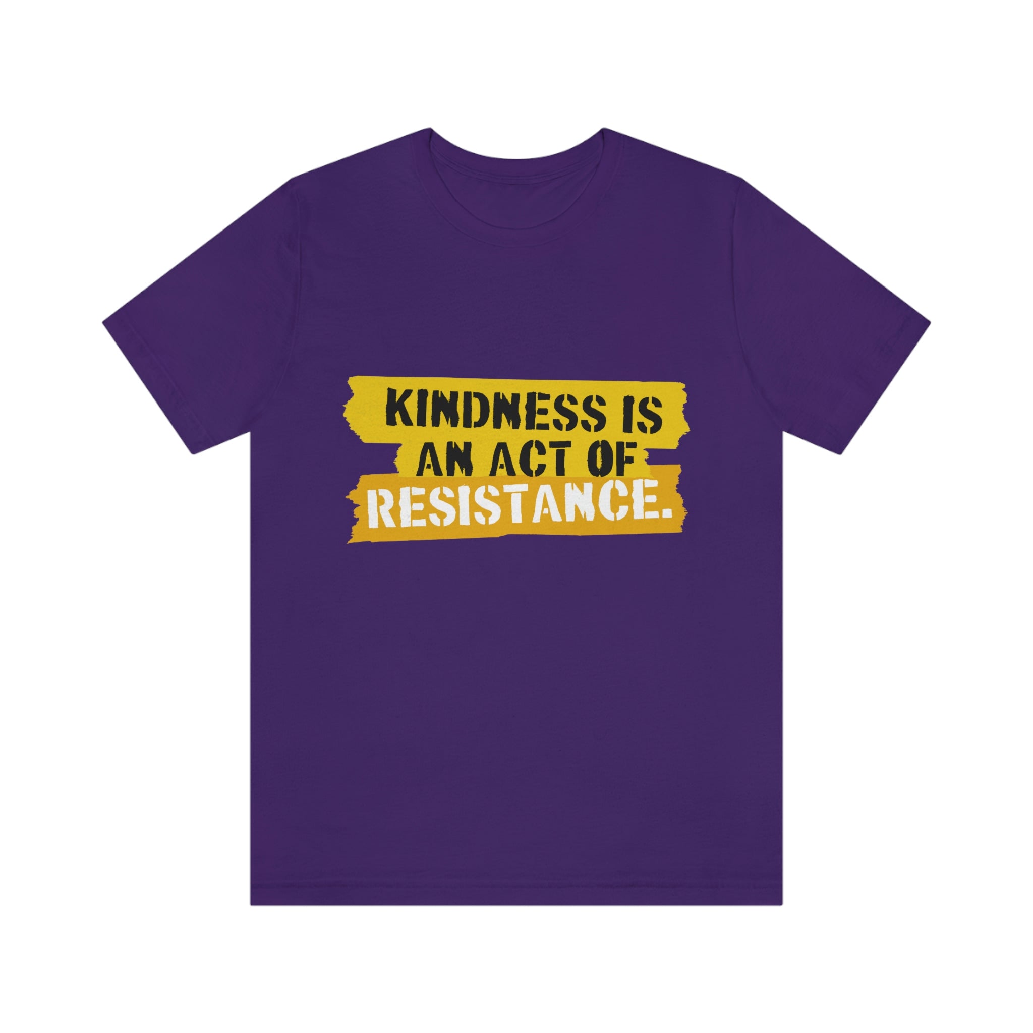 Kindness Is an Act of Resistance - Stencil Style : Unisex 100% Premium Cotton T-Shirt