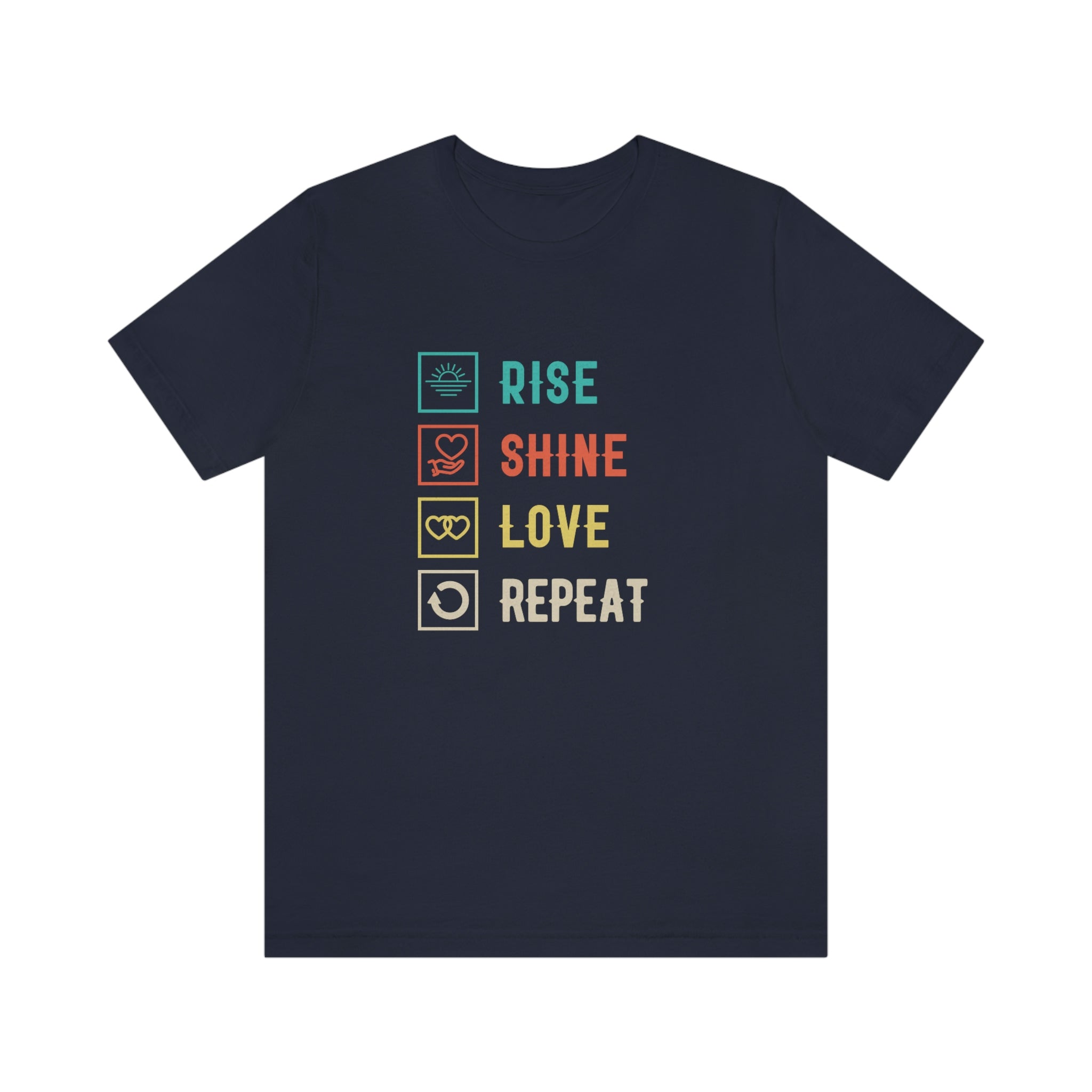 Rise, Shine : Unisex 100% Comfy Cotton T-Shirt by Bella+Canvas