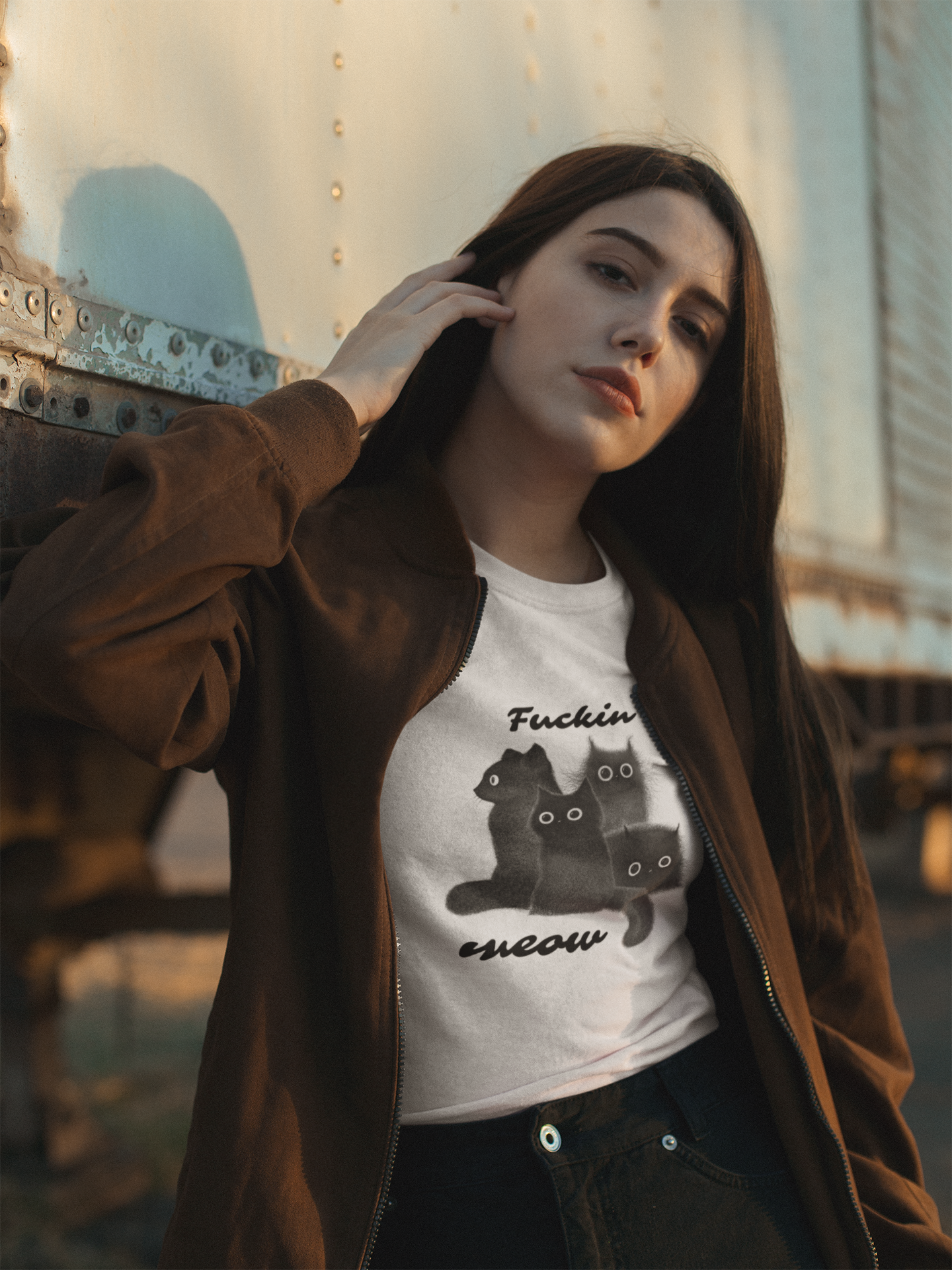 The Meow Squad : Women's 100% Cotton T-Shirt