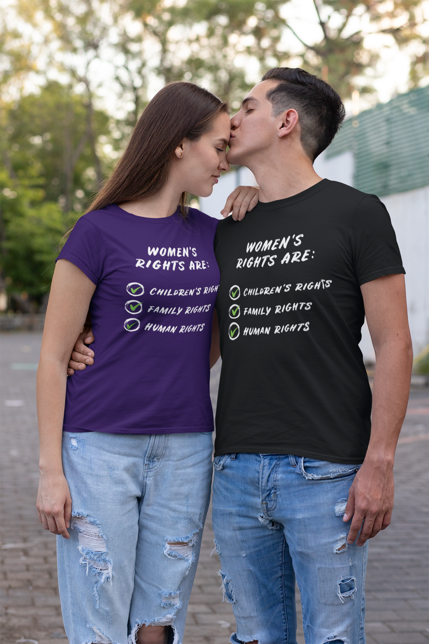 Women's rights are everyone's rights : Unisex 100% Premium Comfy Cotton T-Shirt