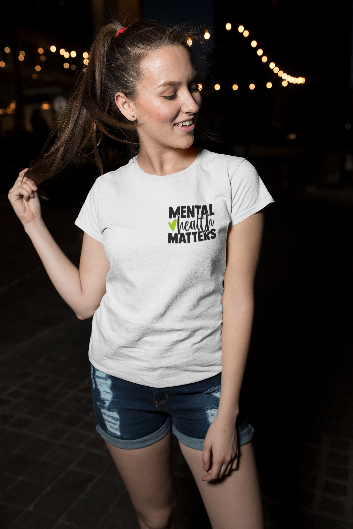 Mental Health Matters - Heart : Women's 100% Cotton T-Shirt
