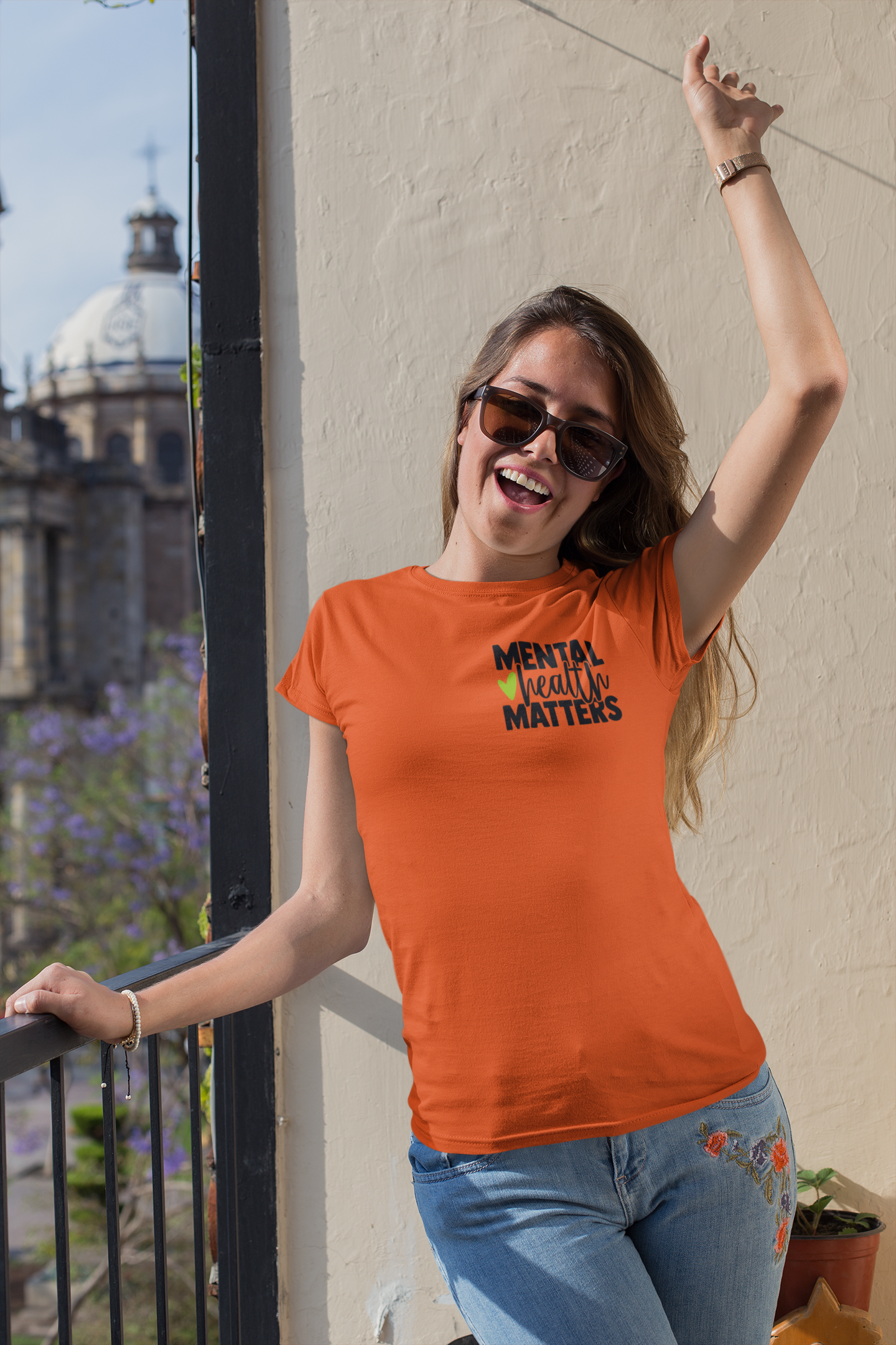 Mental Health Matters - Heart : Unisex 100% Premium Cotton T-Shirt by Bella+Canvas
