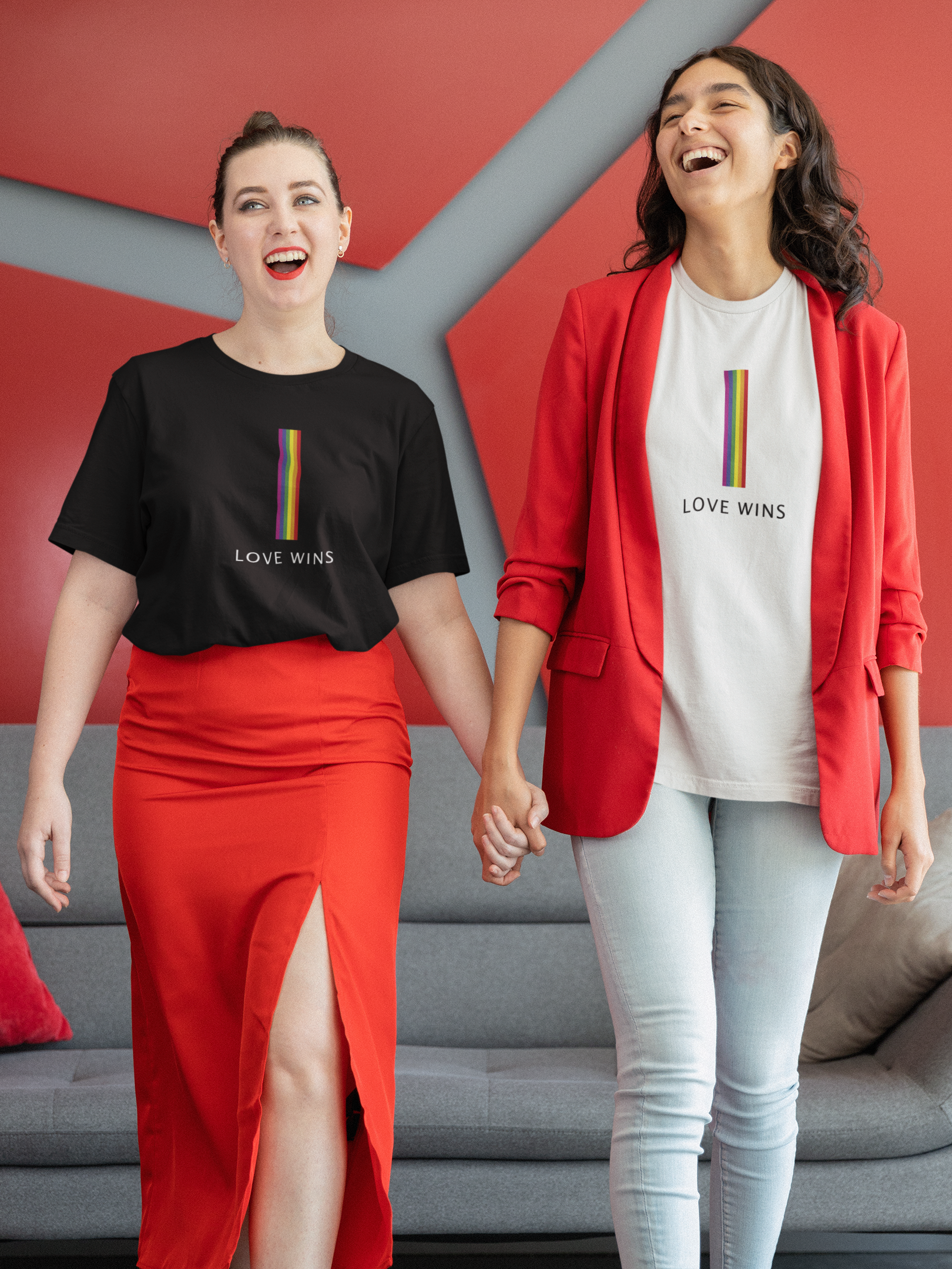 Love Wins : Women's 100% Cotton T-Shirt